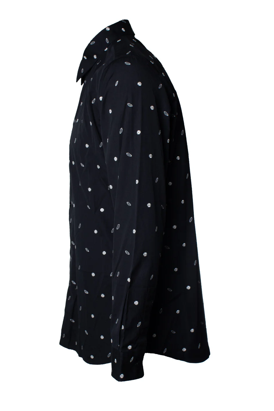 Men's Givenchy, Black cotton lip embroidered shirt - Image 4