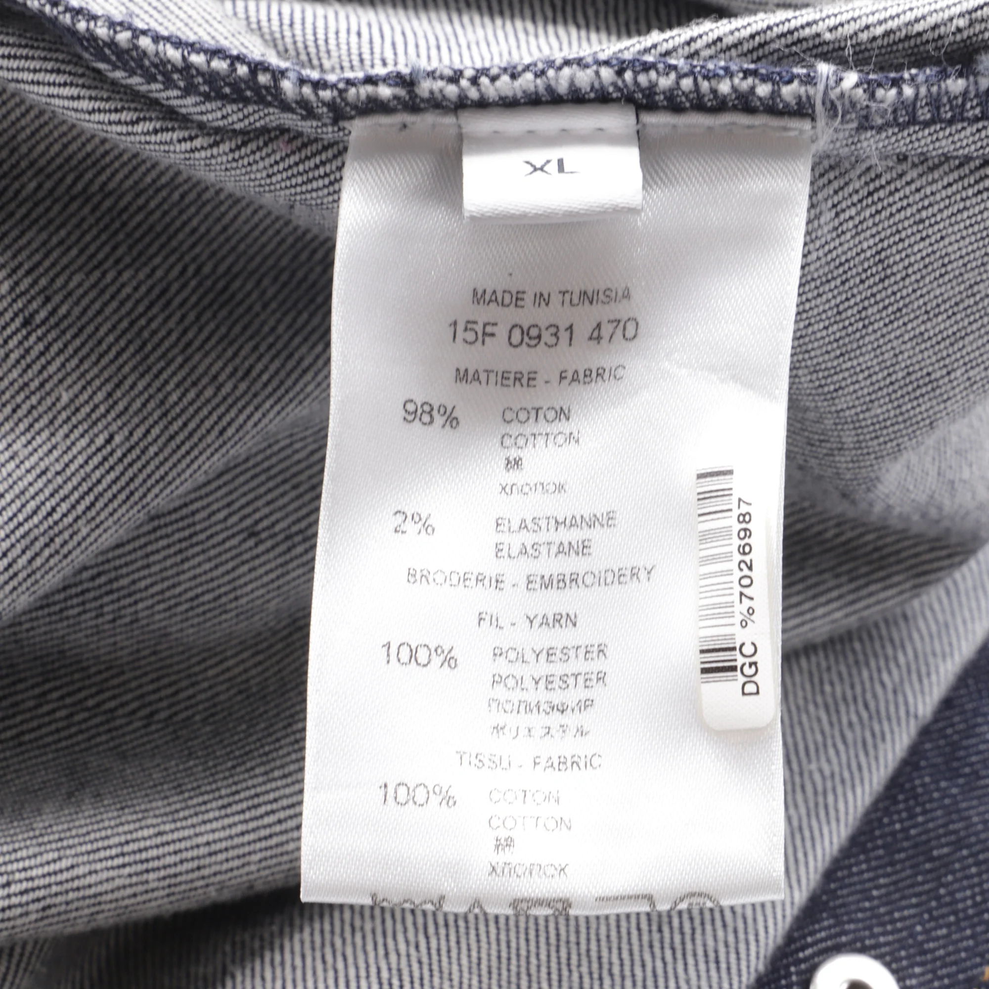 Men's Givenchy Star-Embroidered Button-Down Denim Shirt in Blue Cotton - Image 6