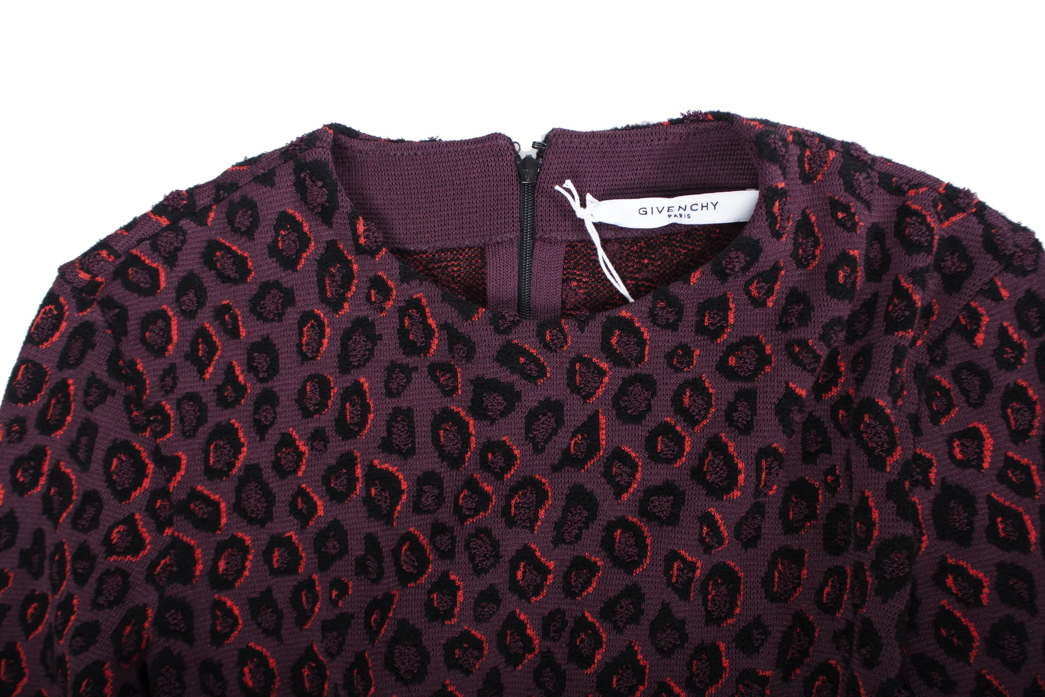 Women's Givenchy, Aubergine colored leopard print dress. - Image 5