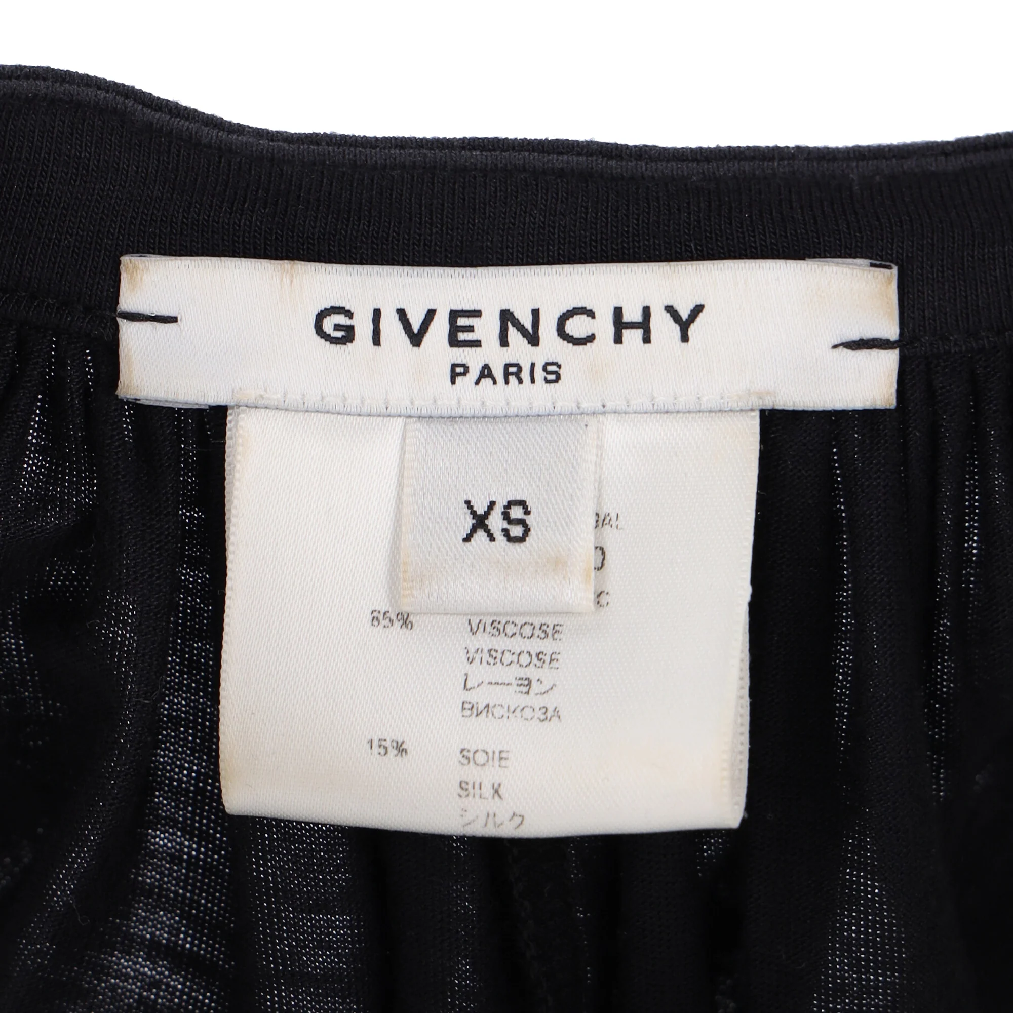 Women's Givenchy Cold Shoulder Knee Length Dress in Black Viscose - Image 4