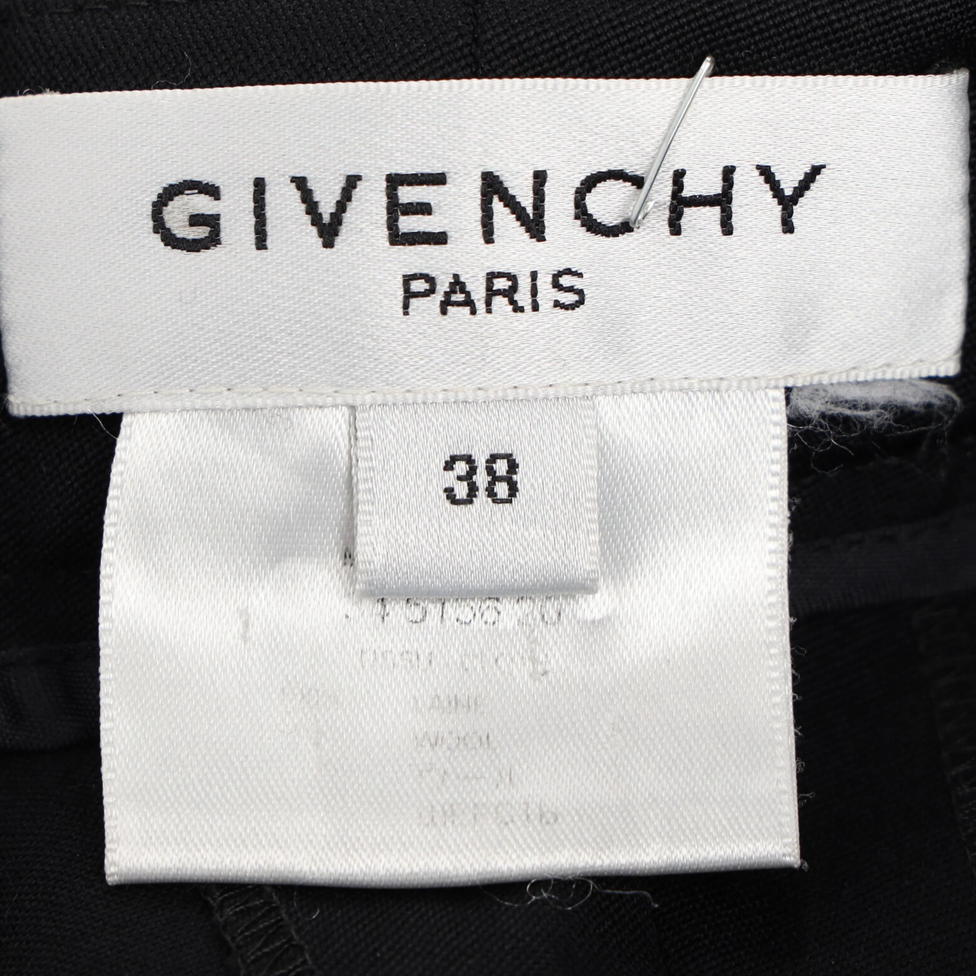 Women's Givenchy High-Rise Straight-Leg Trousers in Black Wool - Image 4