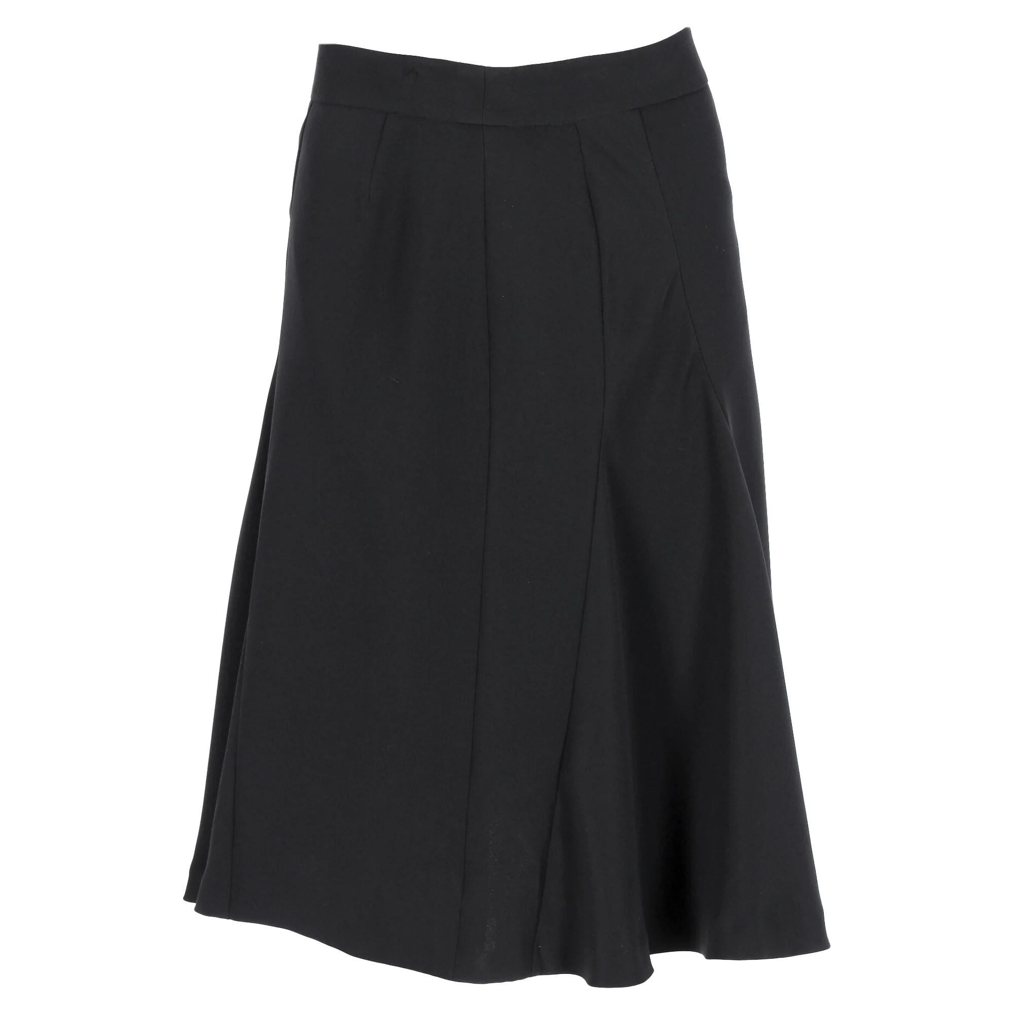 Women's  Givenchy Paneled Midi Skirt in Black Acetate
