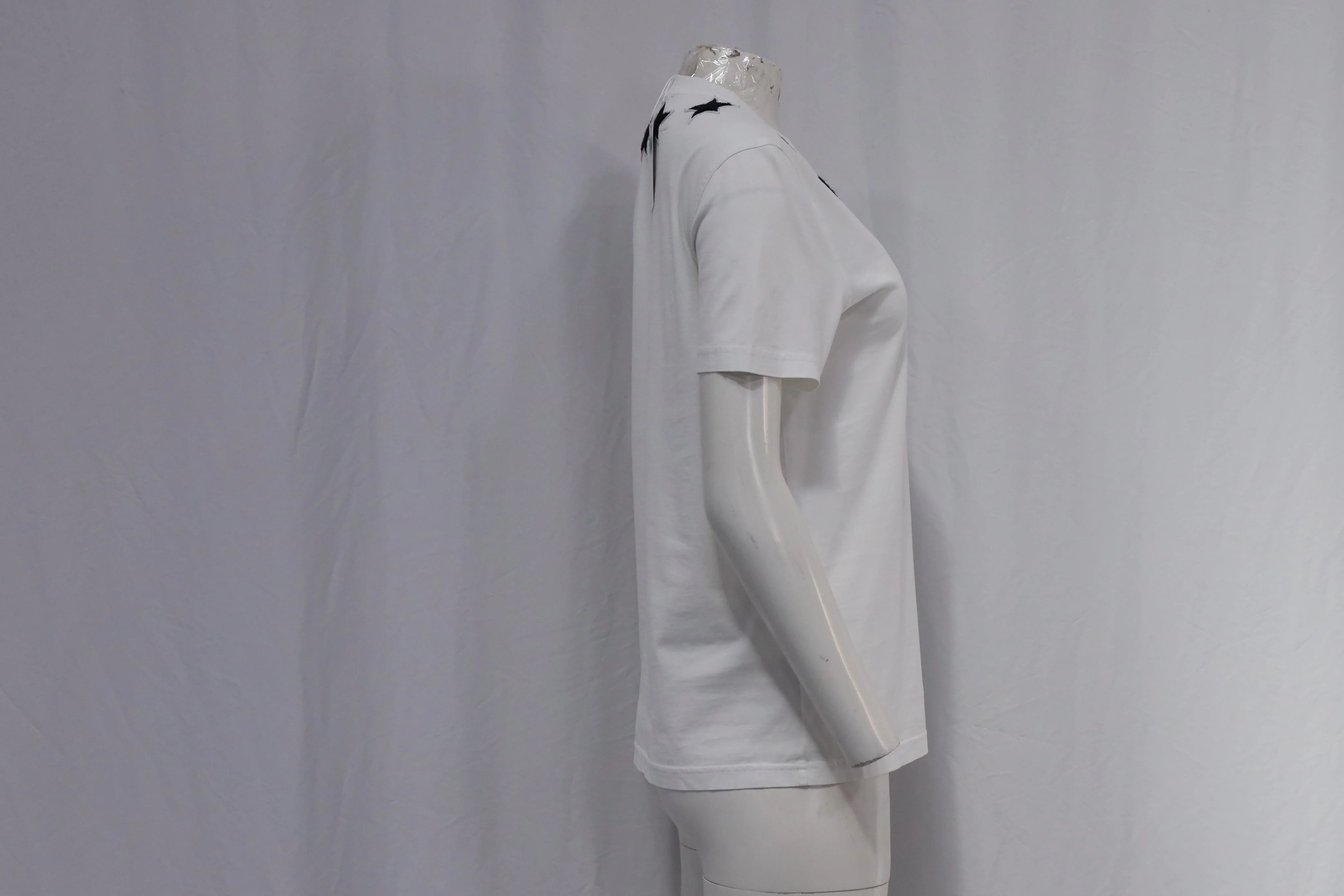 Women's Givenchy Star Embroidered T-Shirt in White Cotton - Image 10