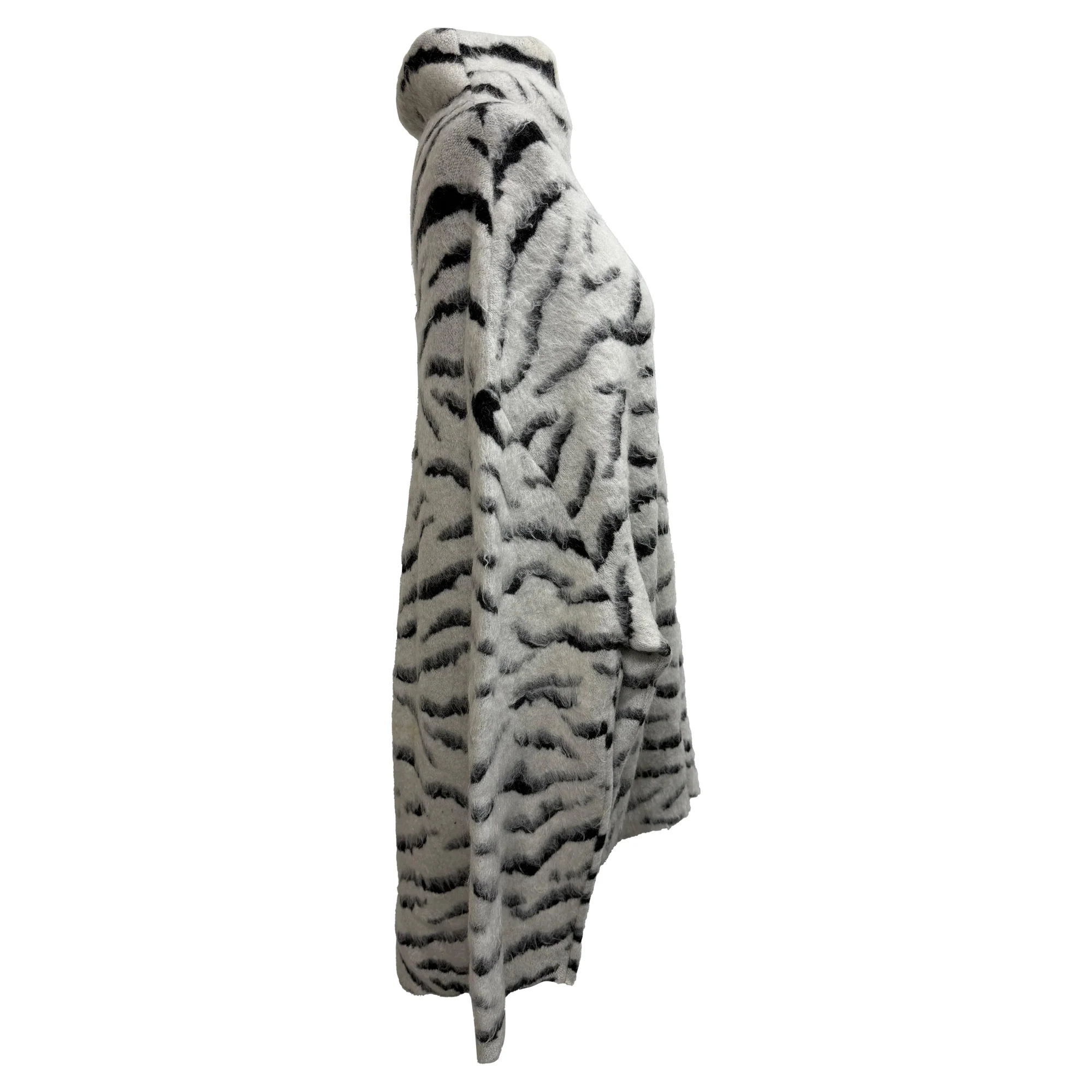 Women's Givenchy Zebra Striped Sweater in Animal Print Mohair - Image 2