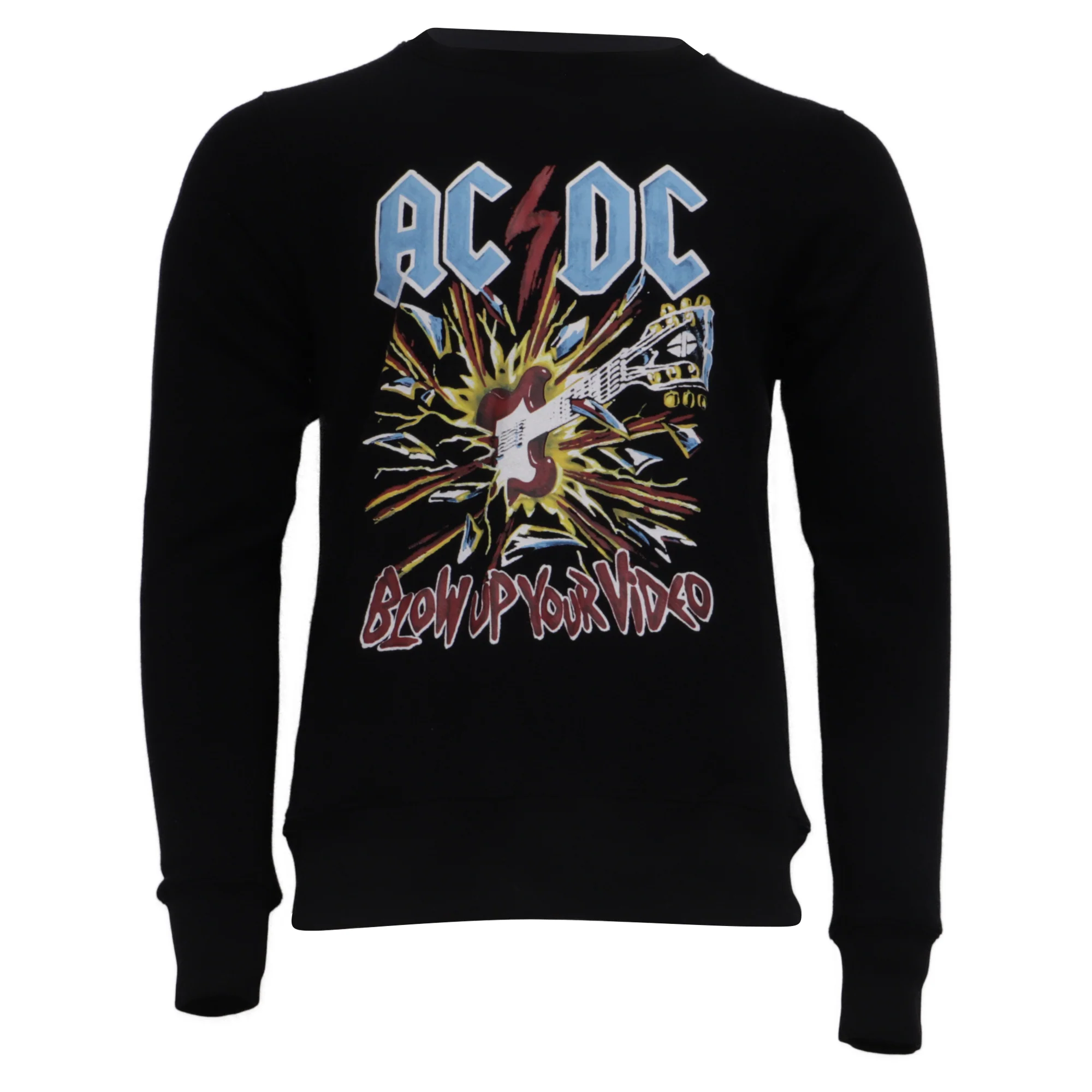 Men's Gucci AC-DC Printed Sweatshirt in Black Cotton