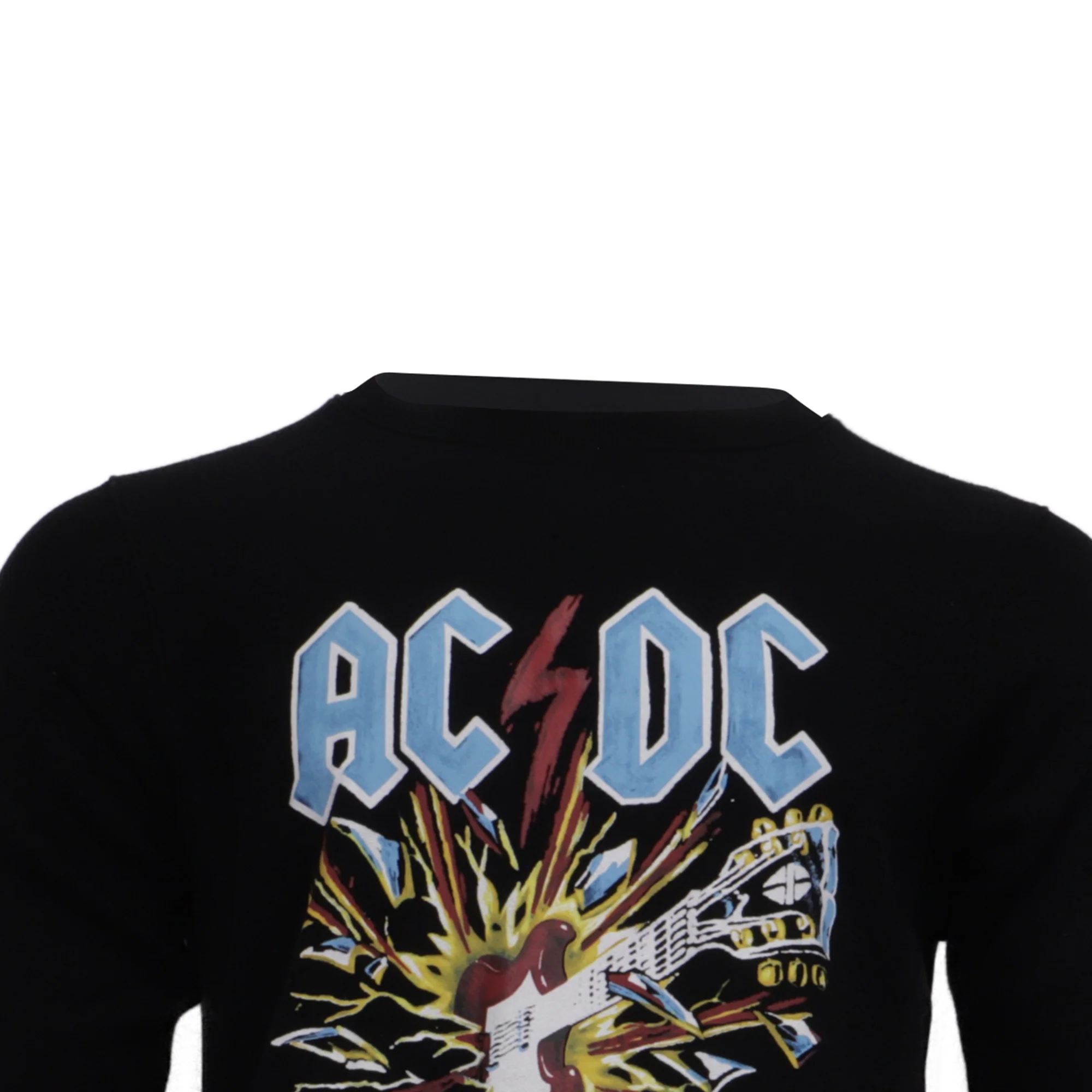 Men's Gucci AC-DC Printed Sweatshirt in Black Cotton - Image 2