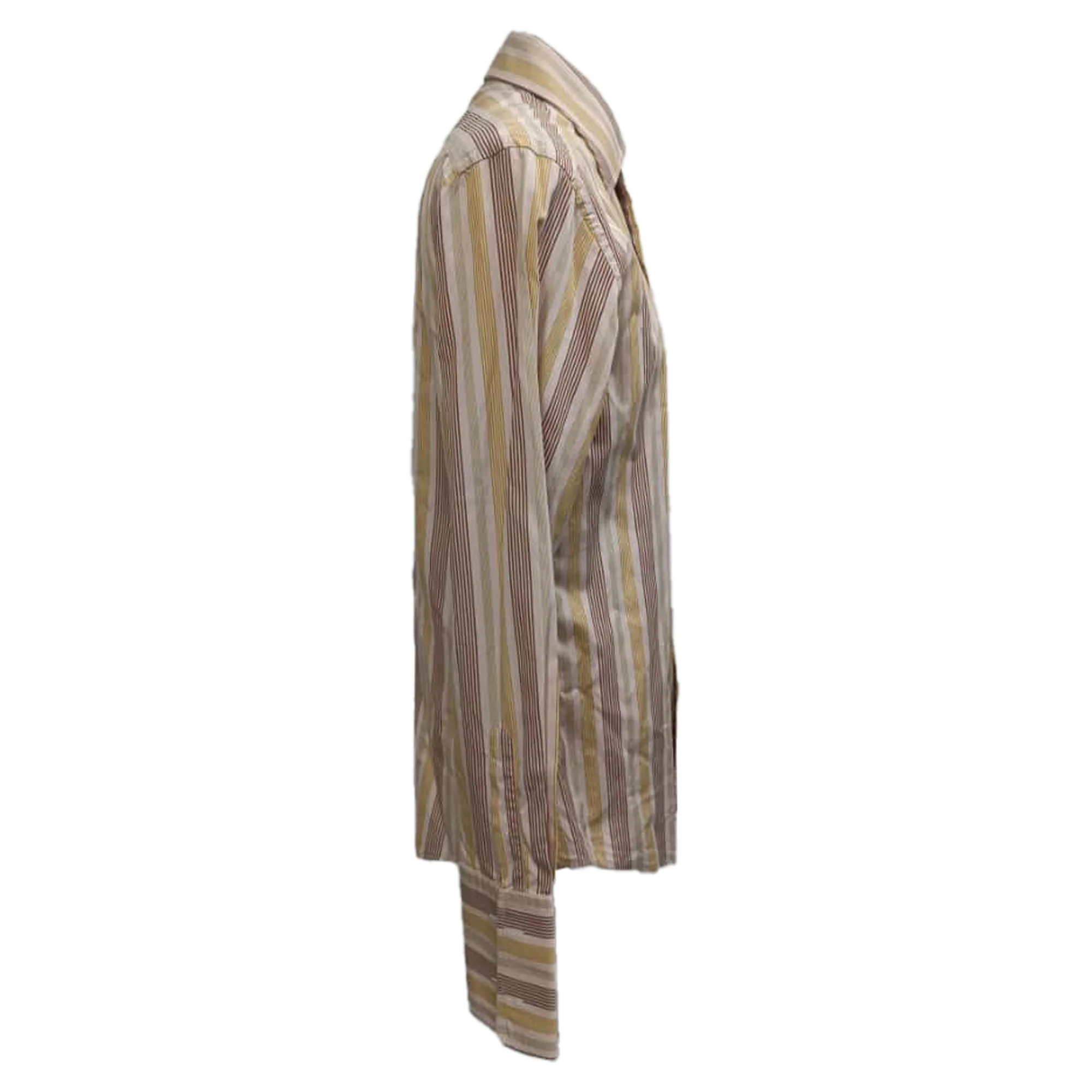 Men's Gucci Striped Button Down Shirt in Multicolor Cotton - Image 2