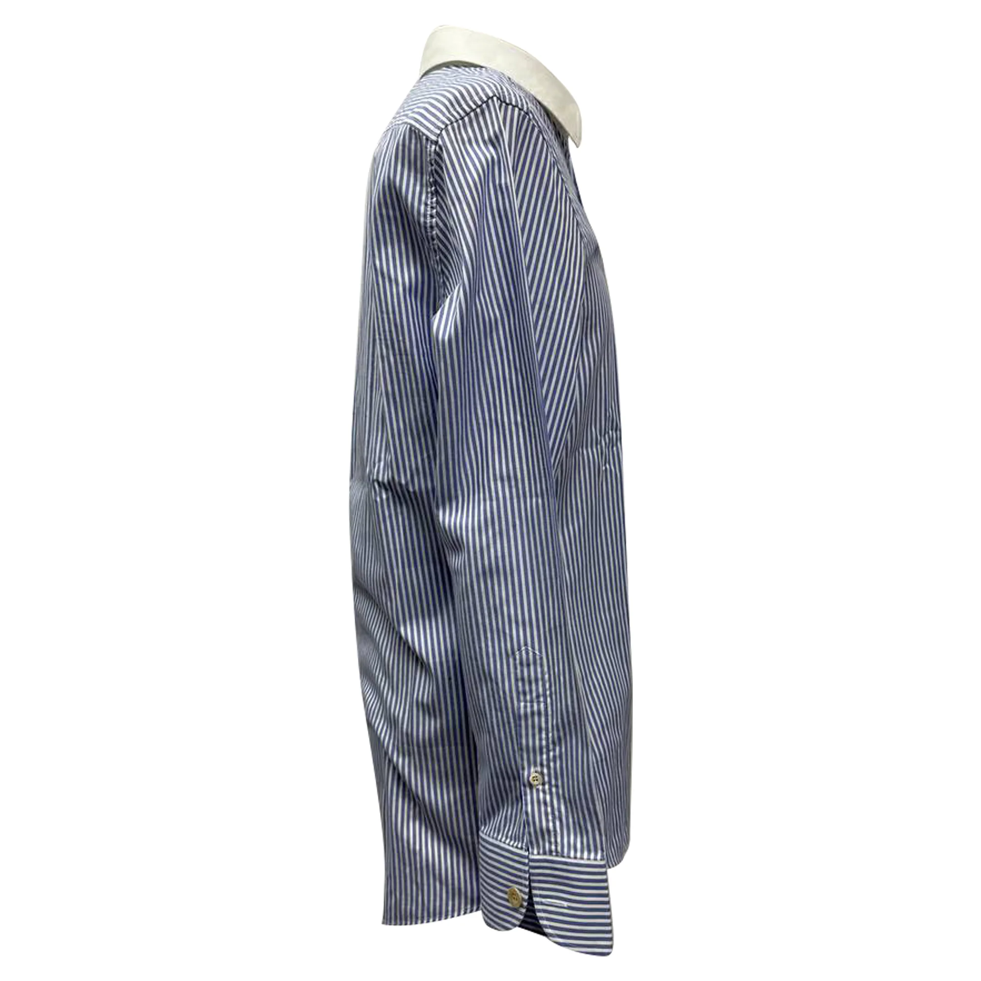Men's Gucci Striped Shirt in Light Blue Cotton - Image 2