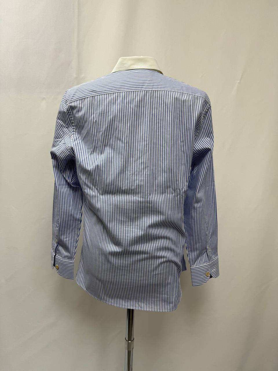 Men's Gucci Striped Shirt in Light Blue Cotton - Image 7