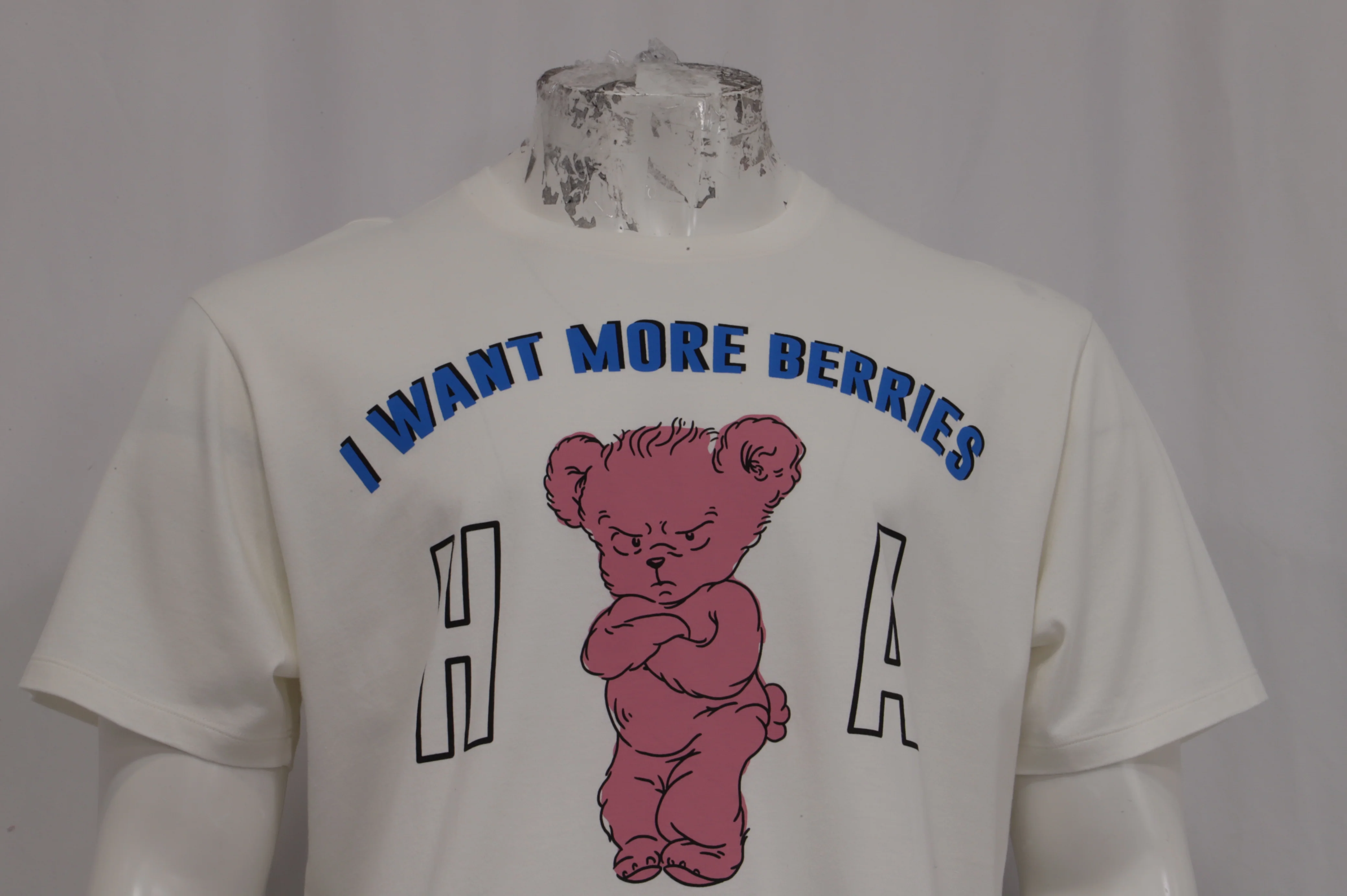 Men's Gucci x Ha Ha Ha Bear T-shirt in White Cotton - Image 8