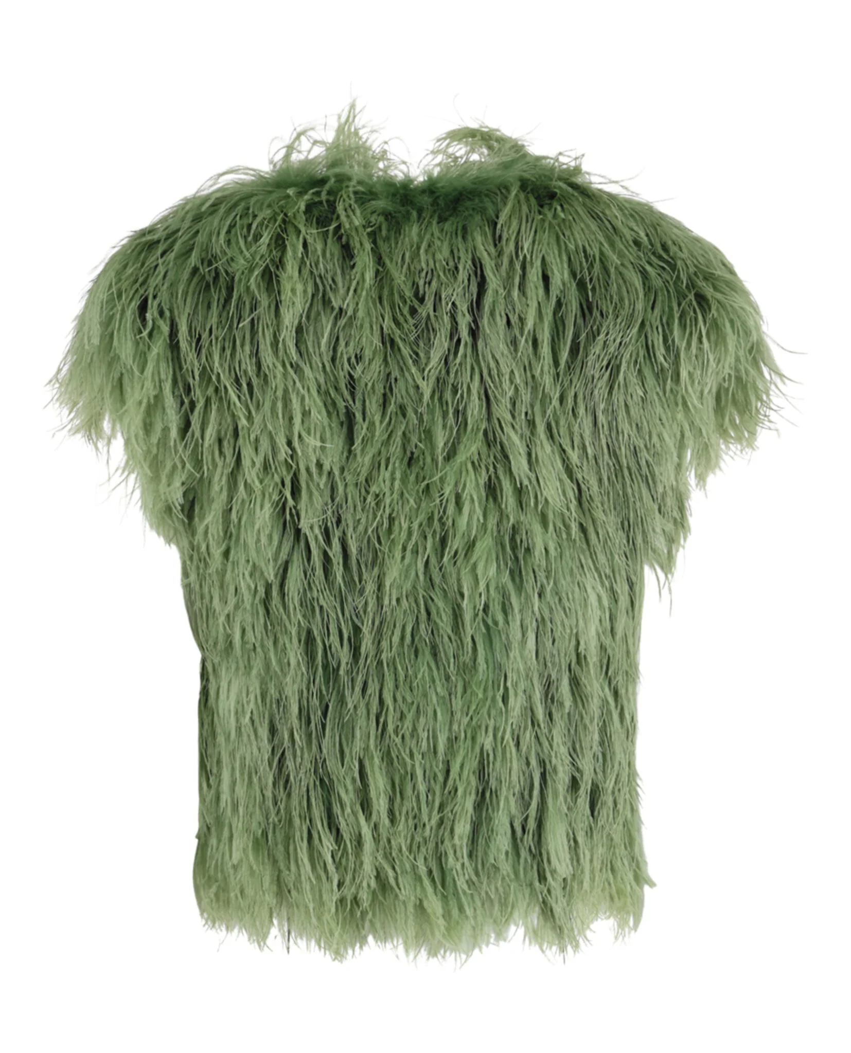 Men's Ostrich Feather Vest - Image 2