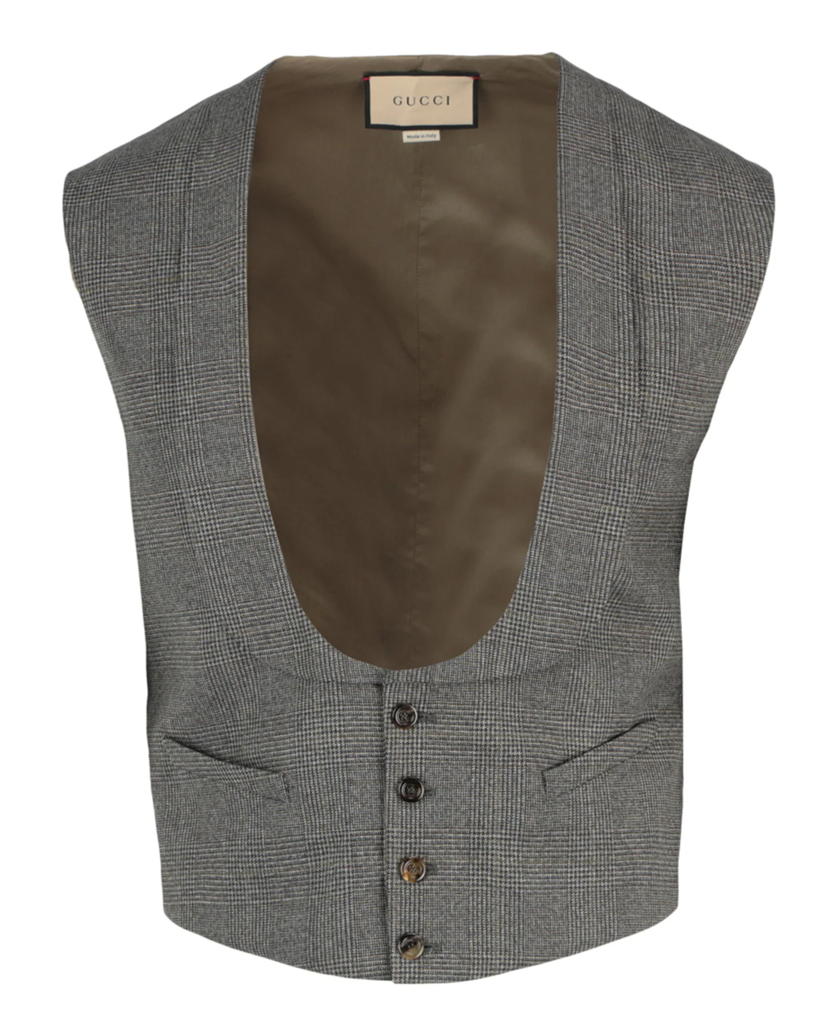 Men's Plaid Tailored Vest