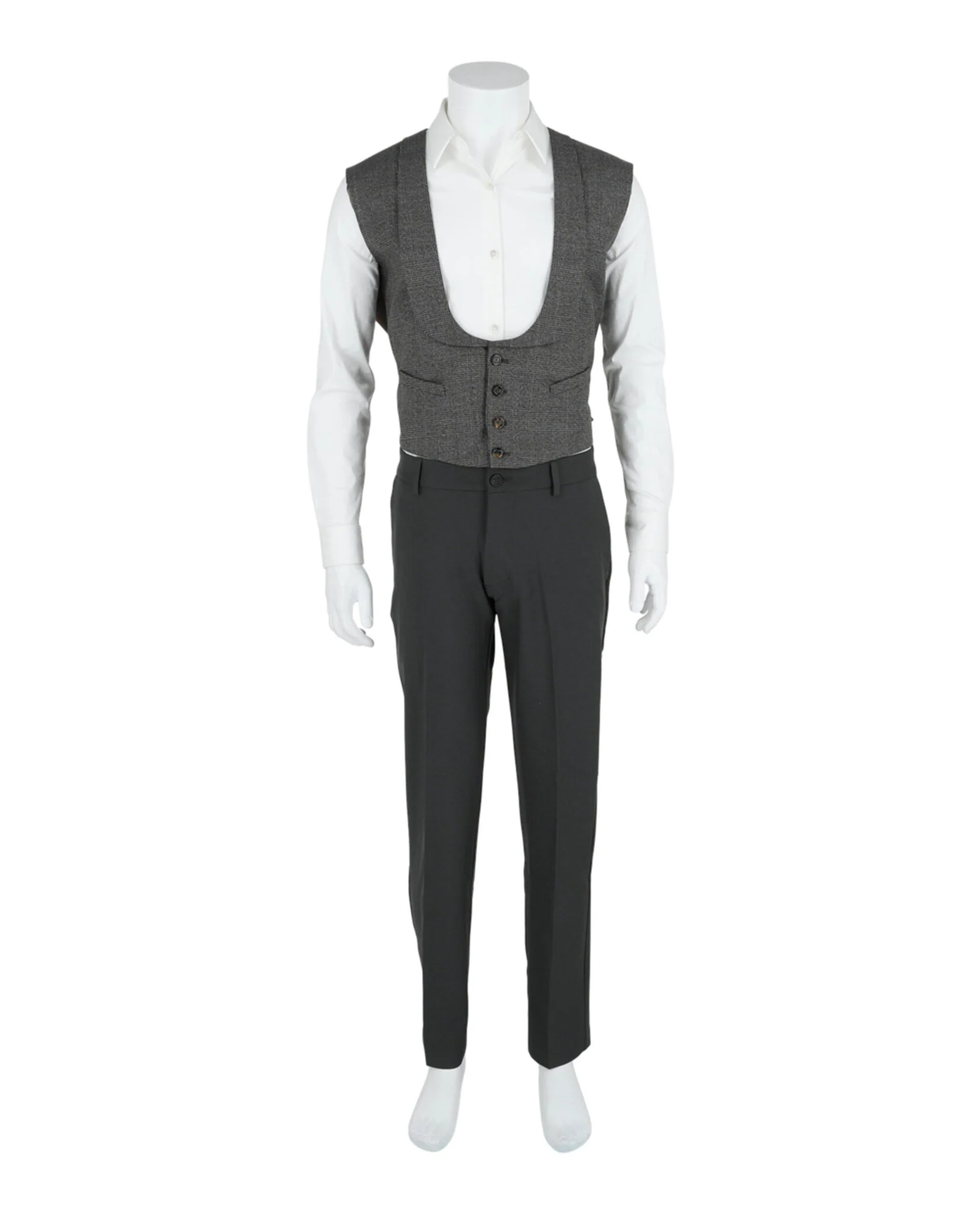 Men's Plaid Tailored Vest - Image 4