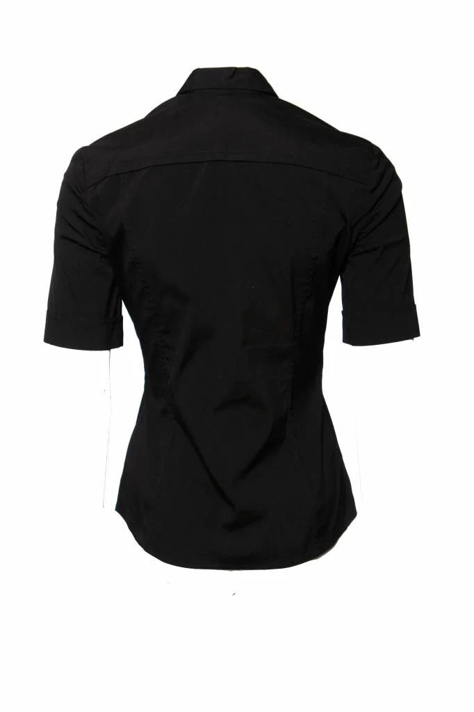 Women's Gucci, Black top with gold push buttons. - Image 3