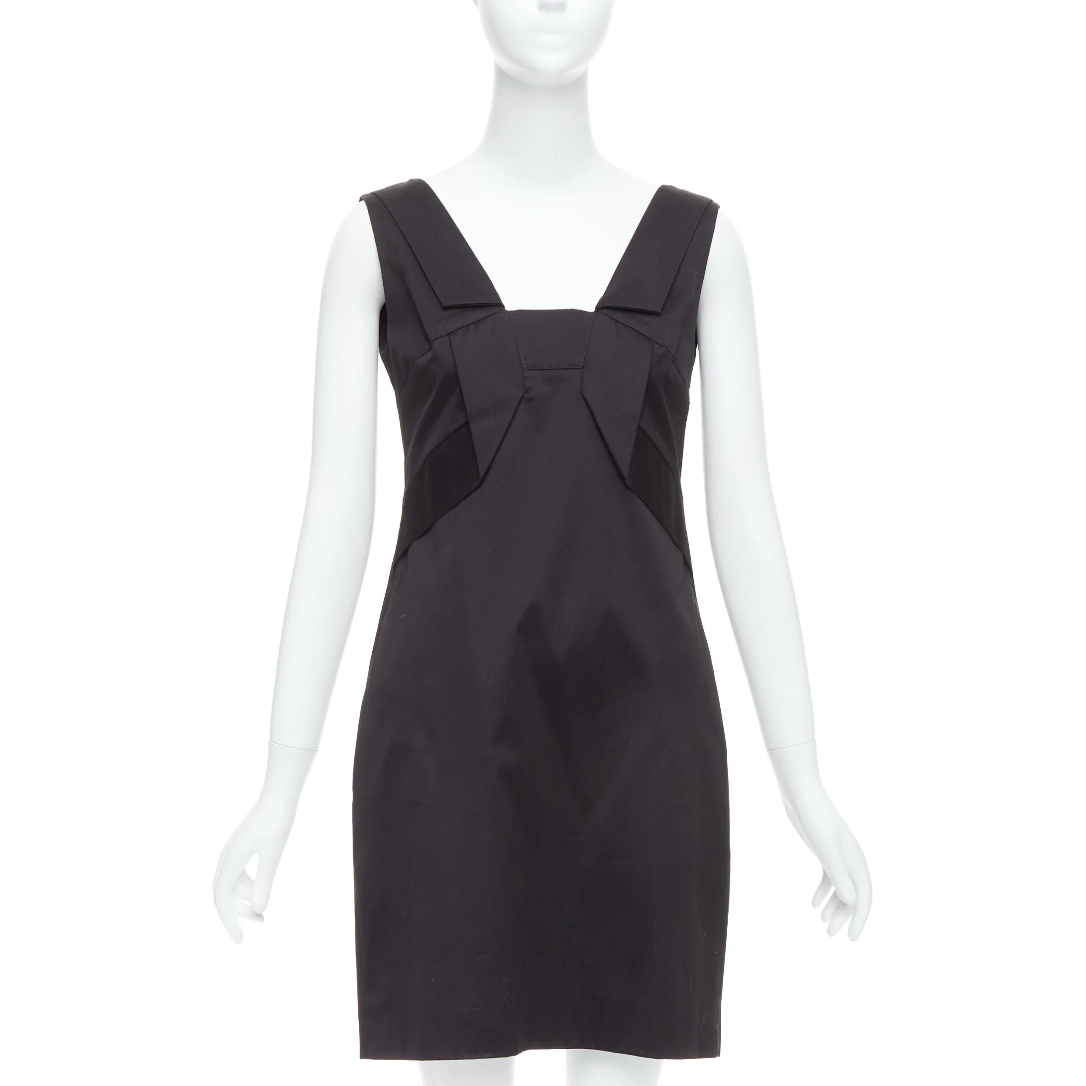 Women's Gucci Cotton Origami Pleat Square Neckline Shift Dress - Image 7