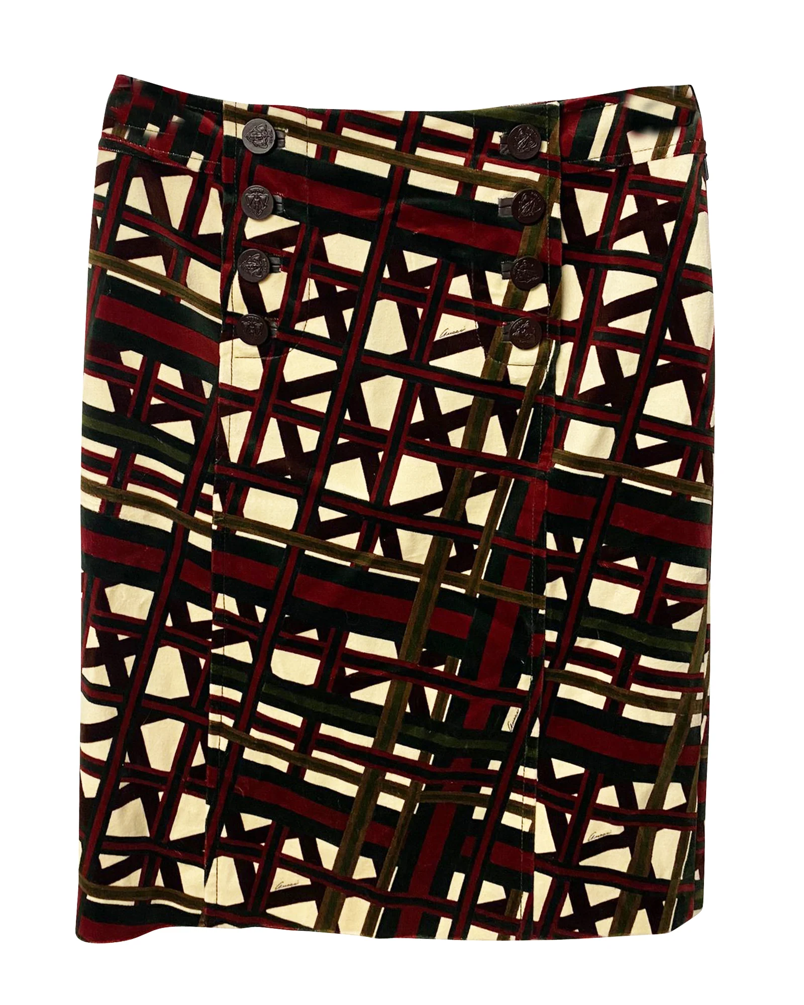 Women's Gucci Fantasy Skirt in Multicolor Cotton - Image 4