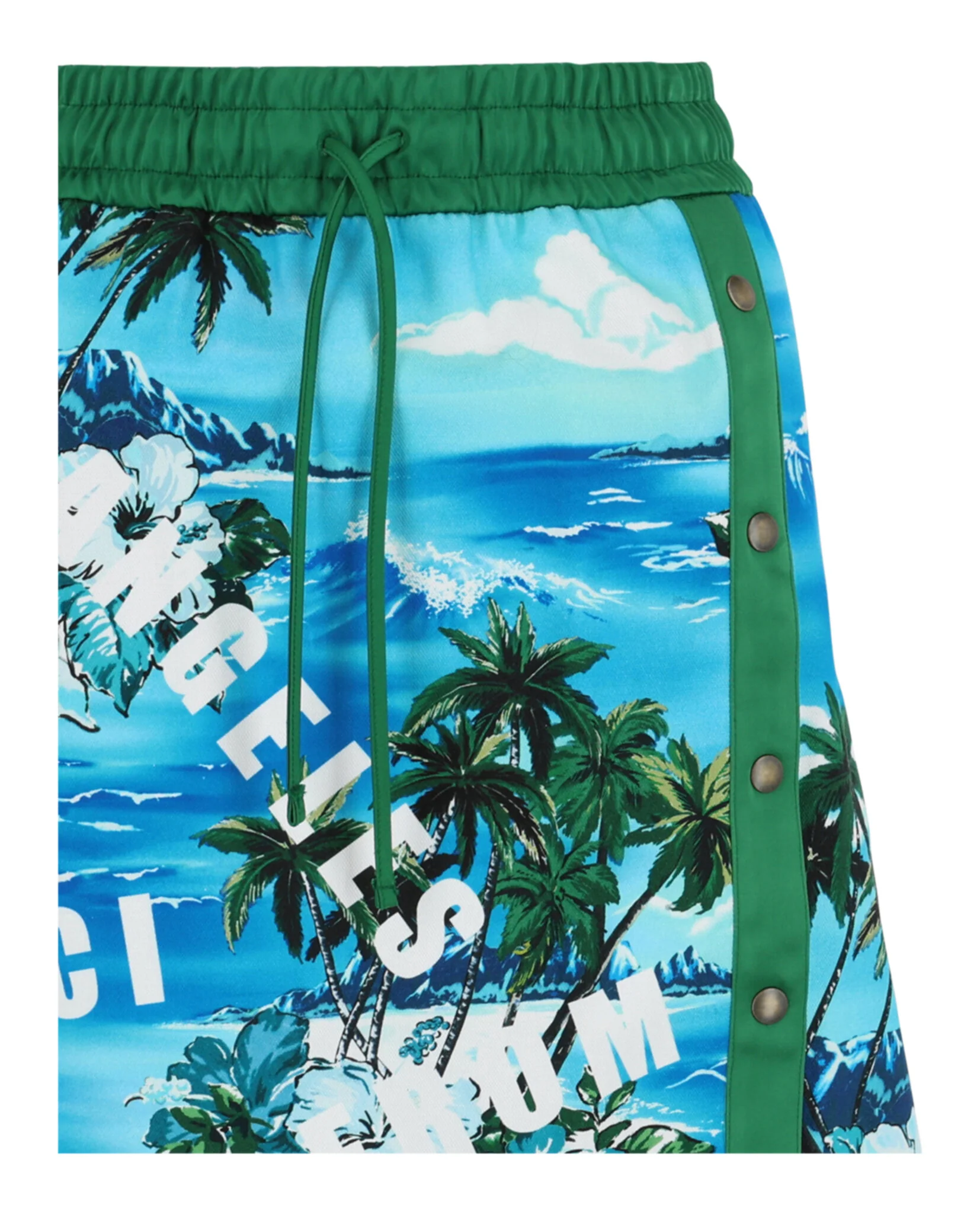 Women's Gucci Hawaiian Printed Knee-Length Skirt - Image 3