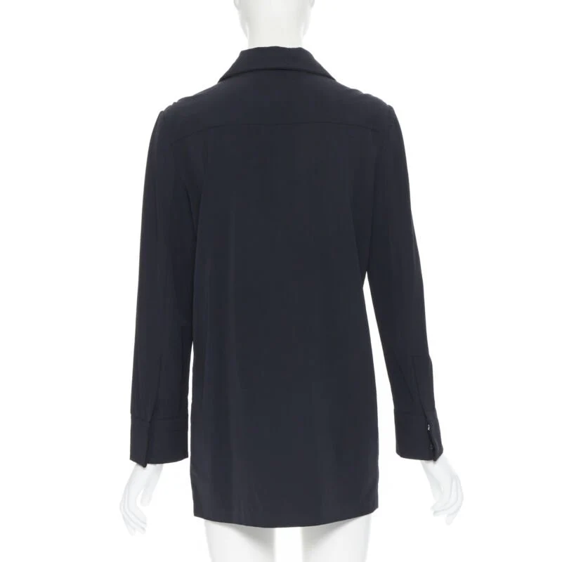 Women's Gucci rayon nylon wide collar casual long shirt - Image 10