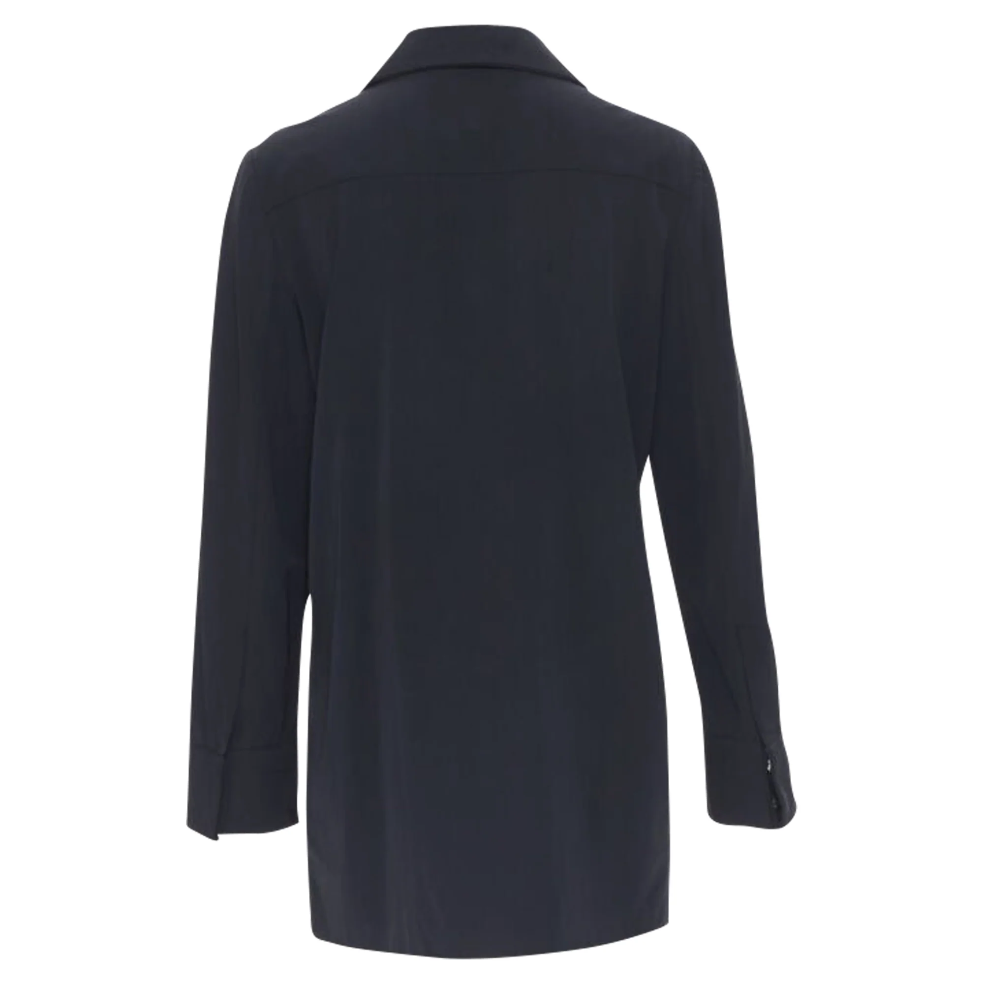 Women's Gucci rayon nylon wide collar casual long shirt - Image 4