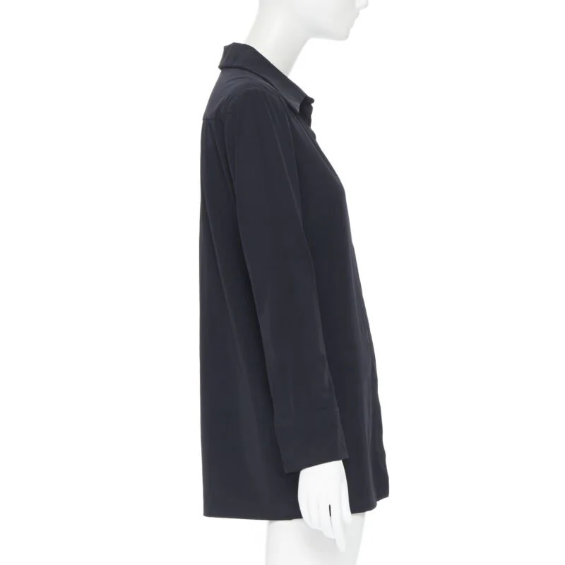 Women's Gucci rayon nylon wide collar casual long shirt - Image 9
