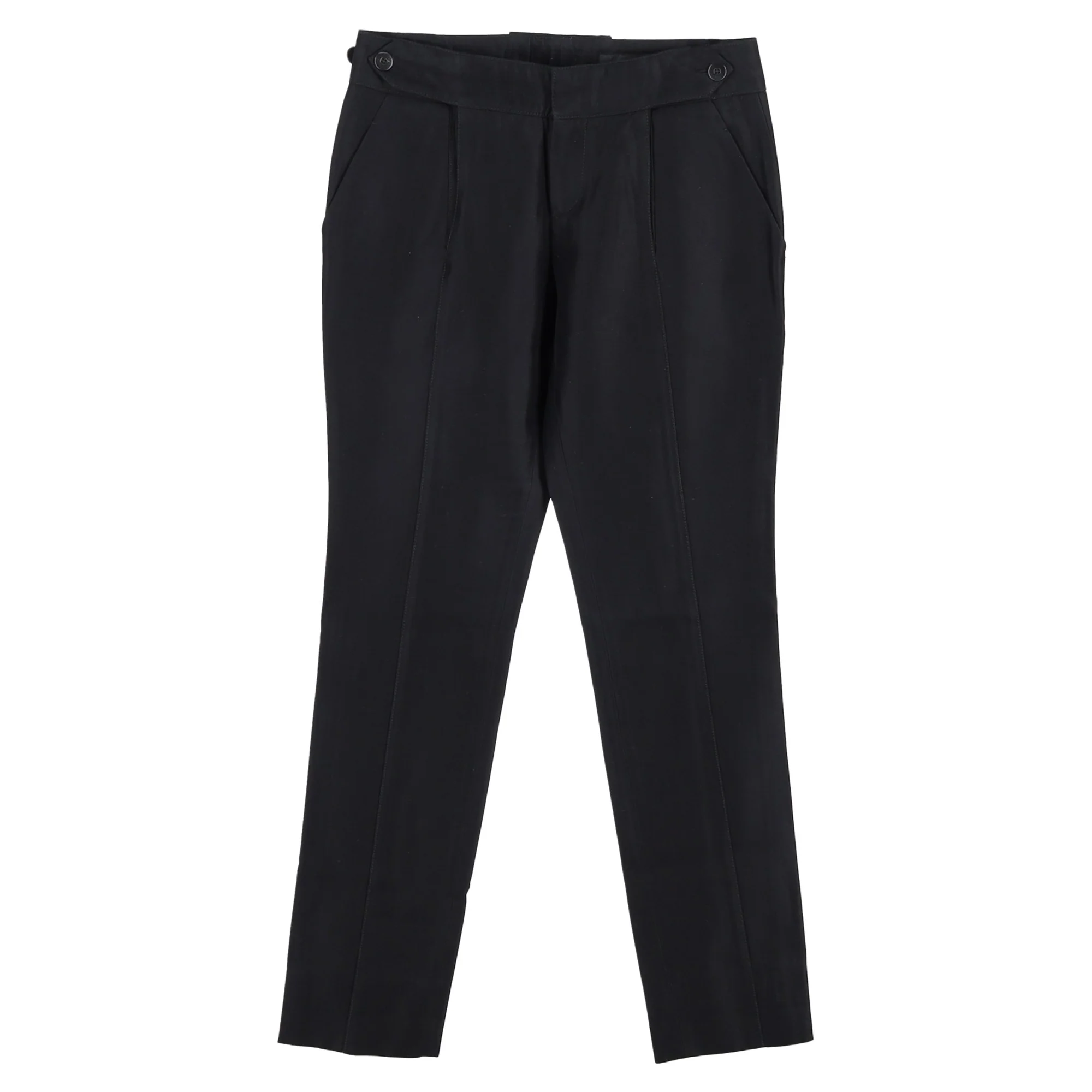 Women's Gucci Straight-Leg Trousers in Black Polyester