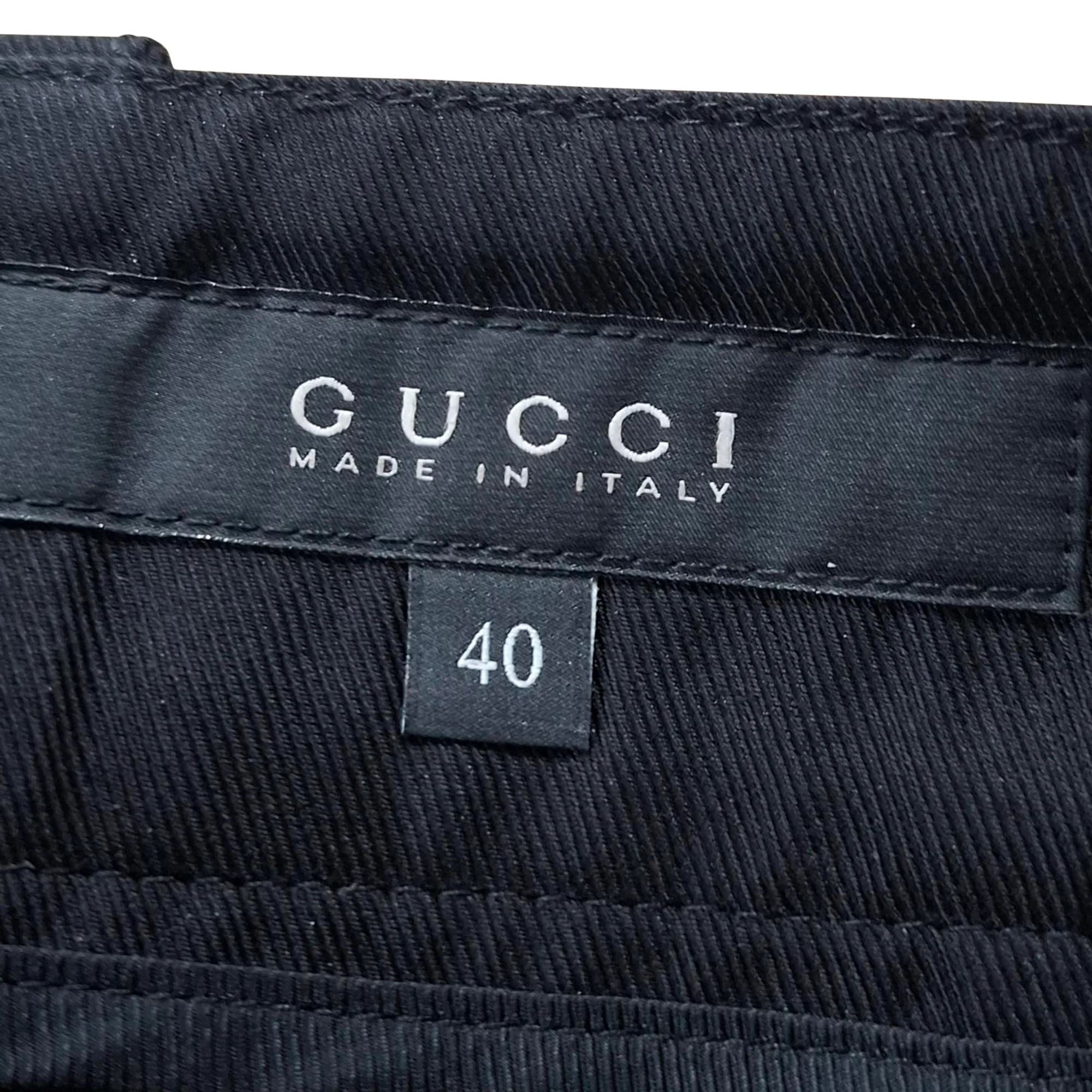 Women's Gucci Straight-Leg Trousers in Black Polyester - Image 3