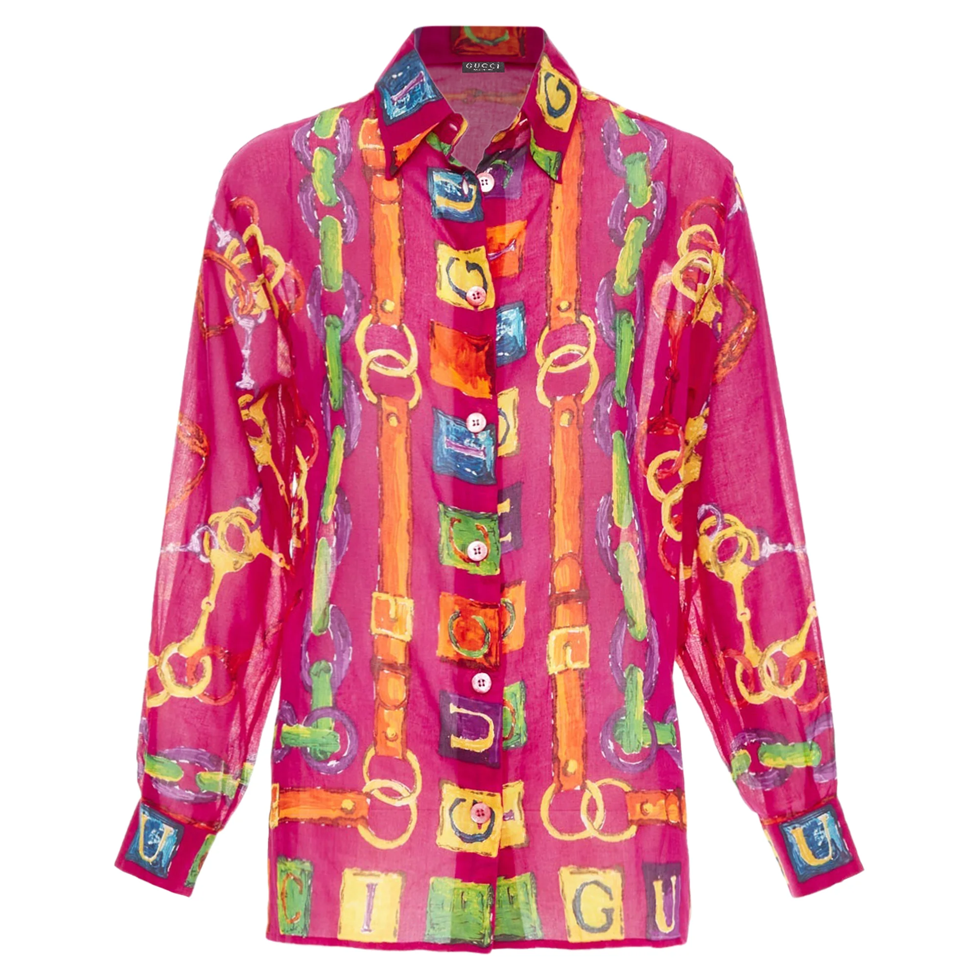 Women's Gucci Tom Ford 1996 GG Chain Shirt