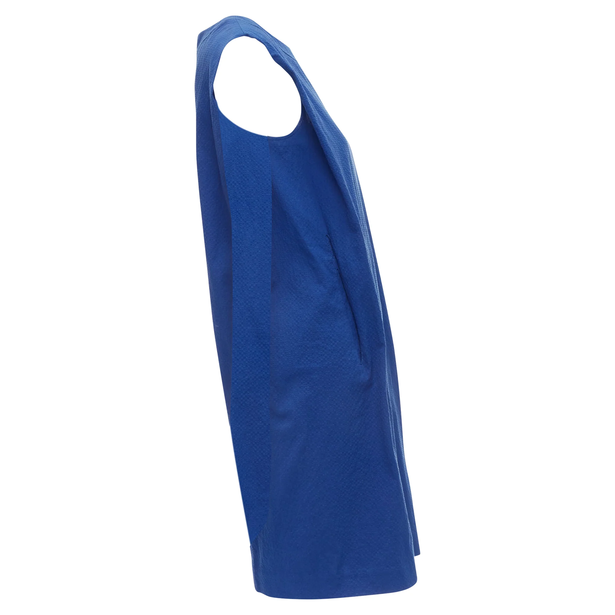 Women's Hermes cotton blend pleated boxy shift dress - Image 3
