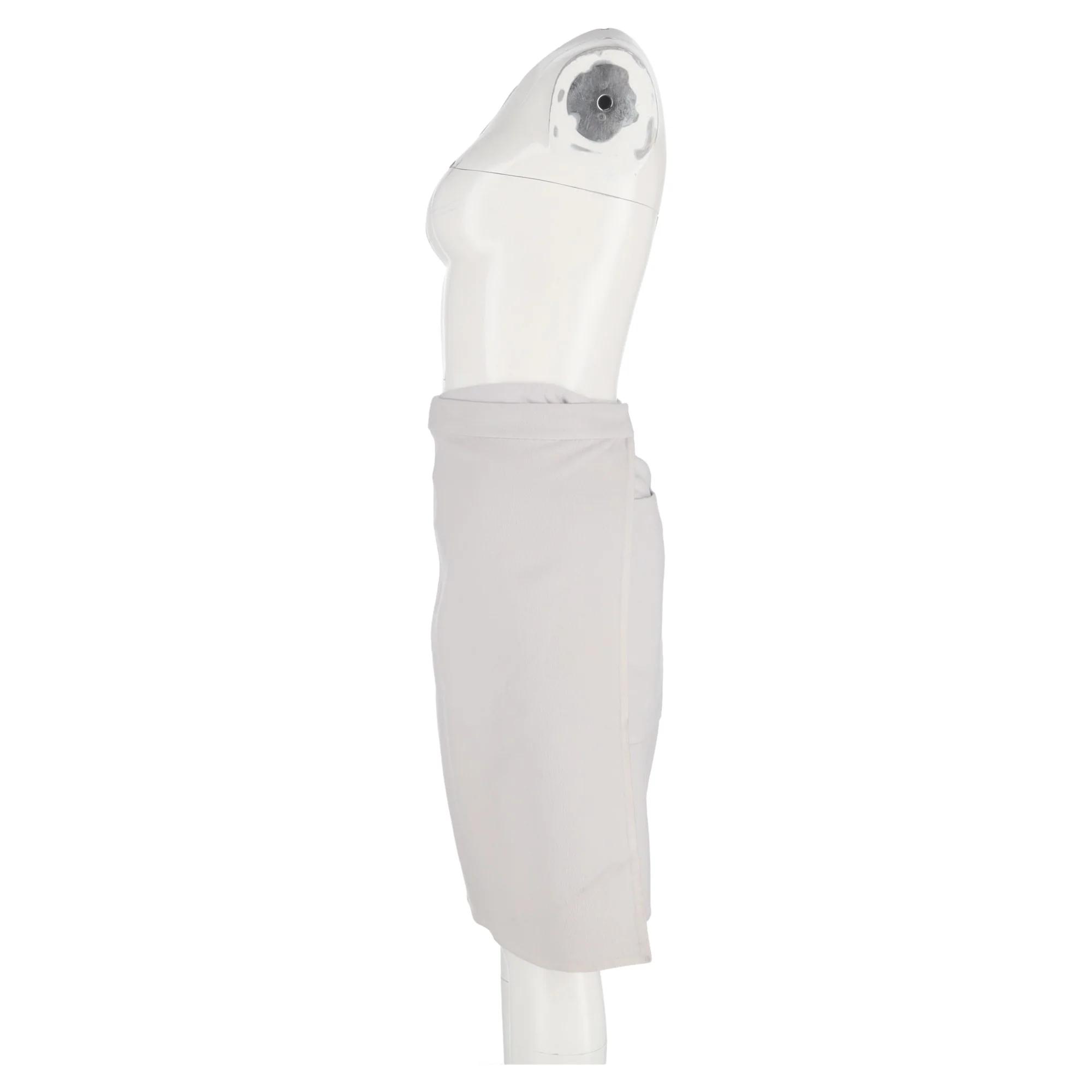 Women's Hermès Wrap Skirt in Grey Cashmere - Image 5