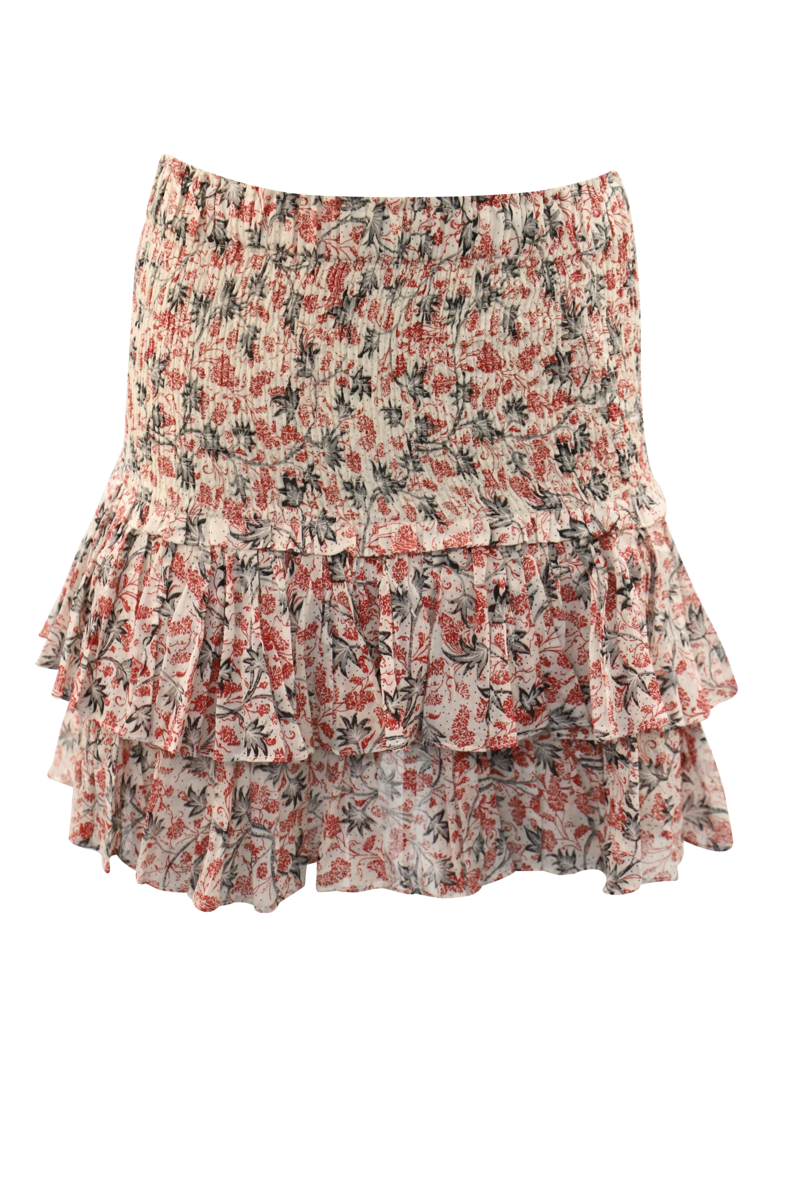 Women's Isabel Marant Naomi Skirt in Multicolor Cotton