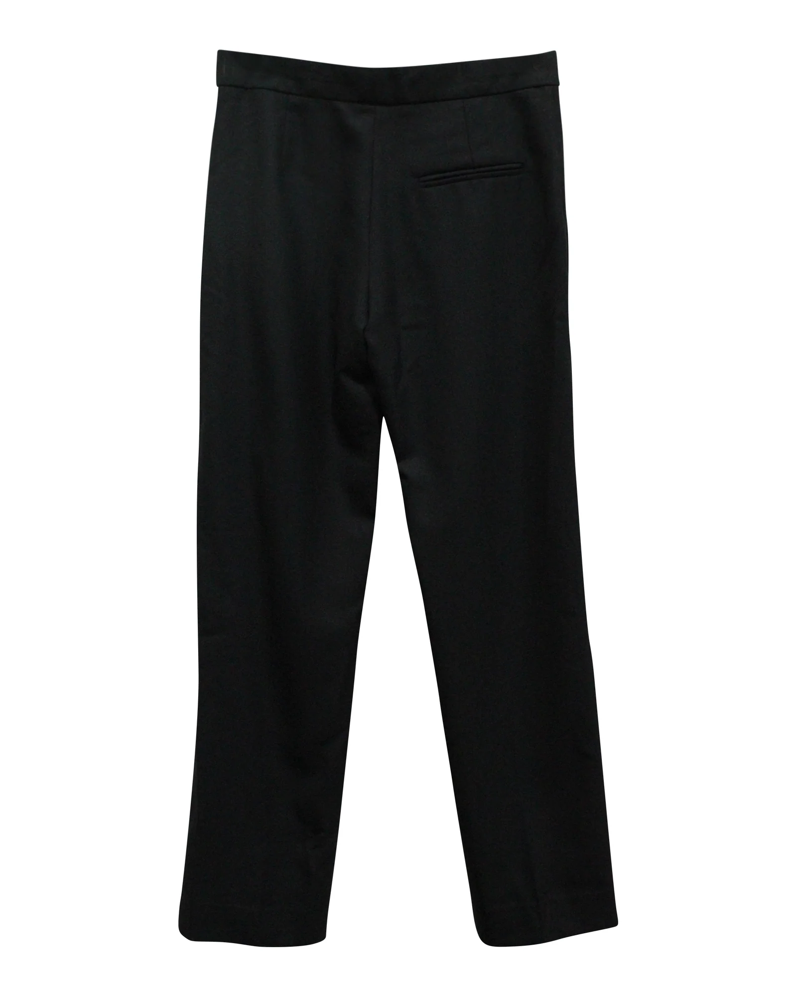 Women's Isabel Marant Straight Leg Trousers in Navy Blue Cotton - Image 2