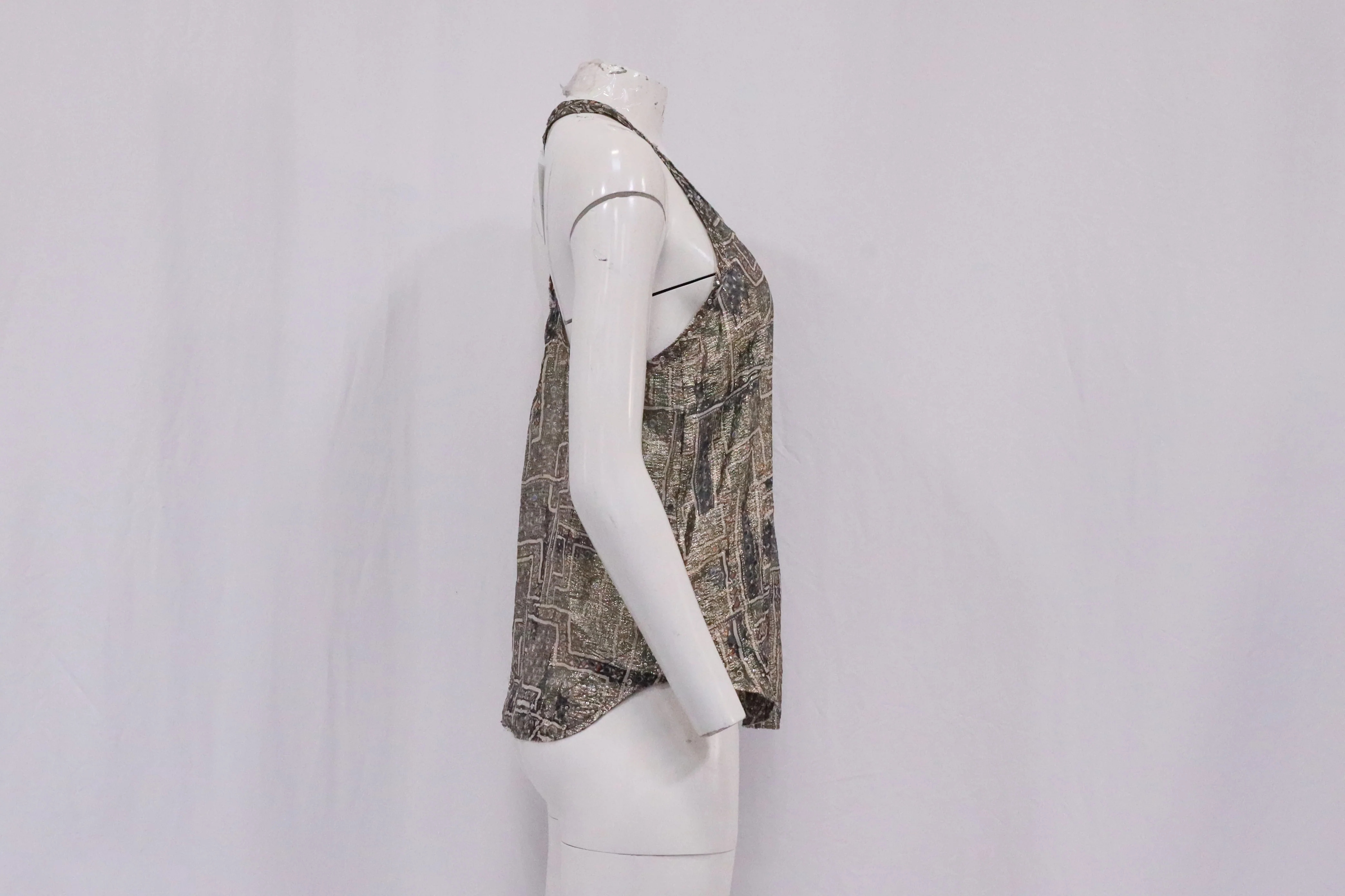 Women's Isabel Marant x H&M Tank Top in Multicolor Silk - Image 9