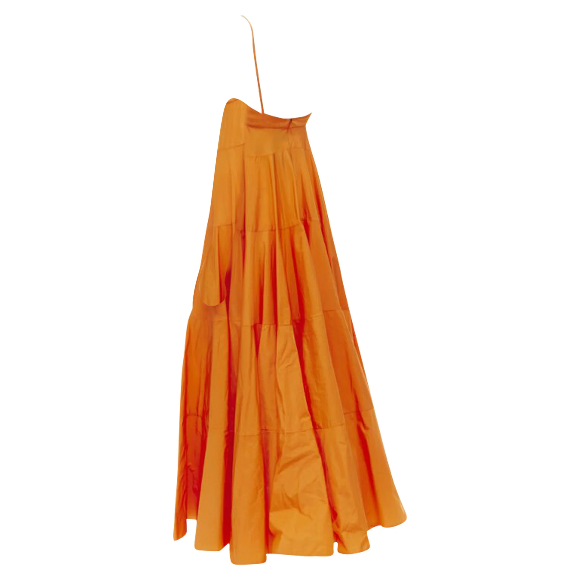 Women's Jacquemus long tafetta button maxi dress gown - Image 6