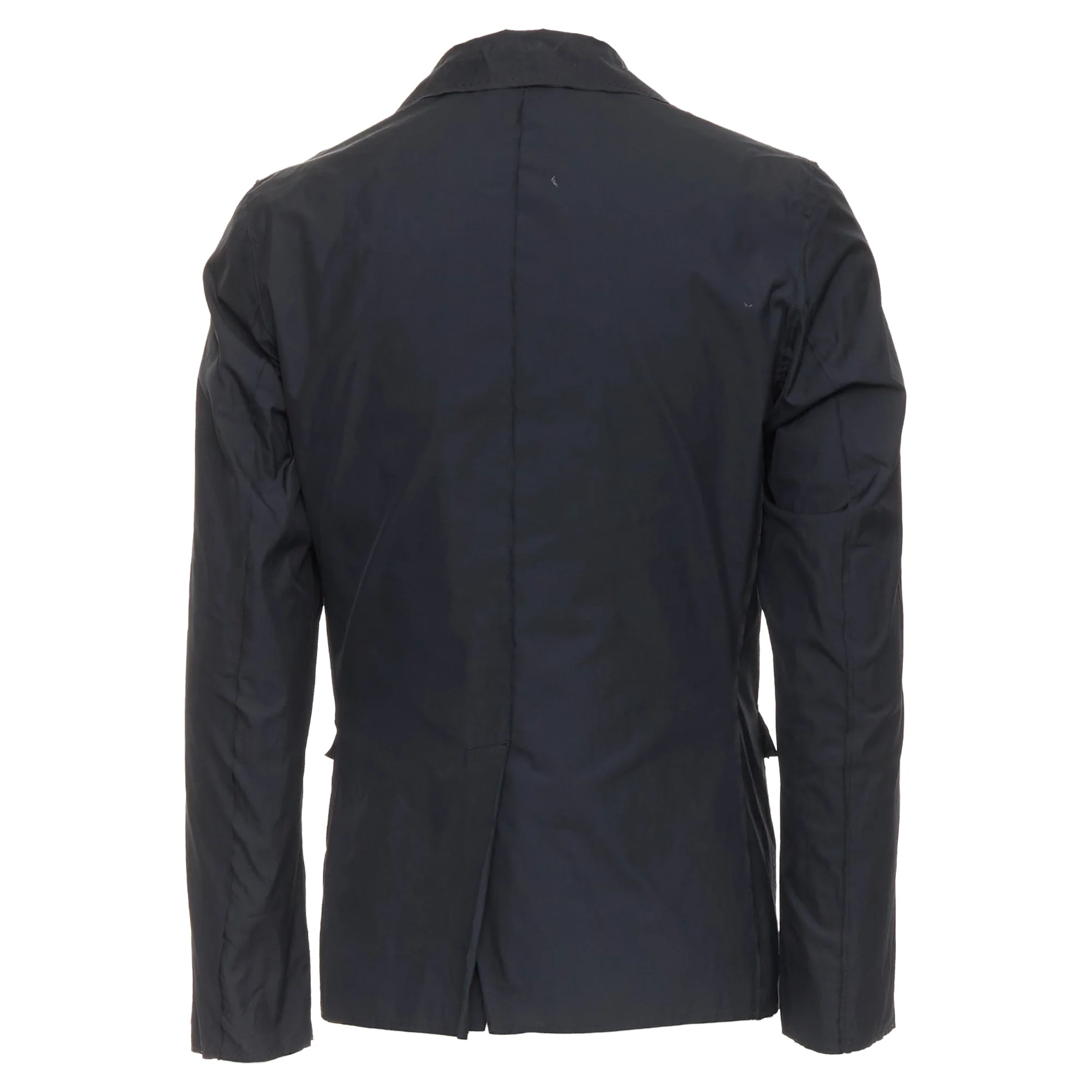 Men's LANVIN black light double layer fabric raw edges blazer jacket FR44 XS - Image 5