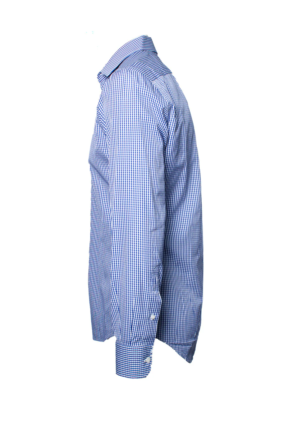 Men's Lanvin, Checkered blouse in blue and white - Image 4