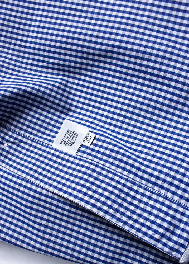Men's Lanvin, Checkered blouse in blue and white - Image 5