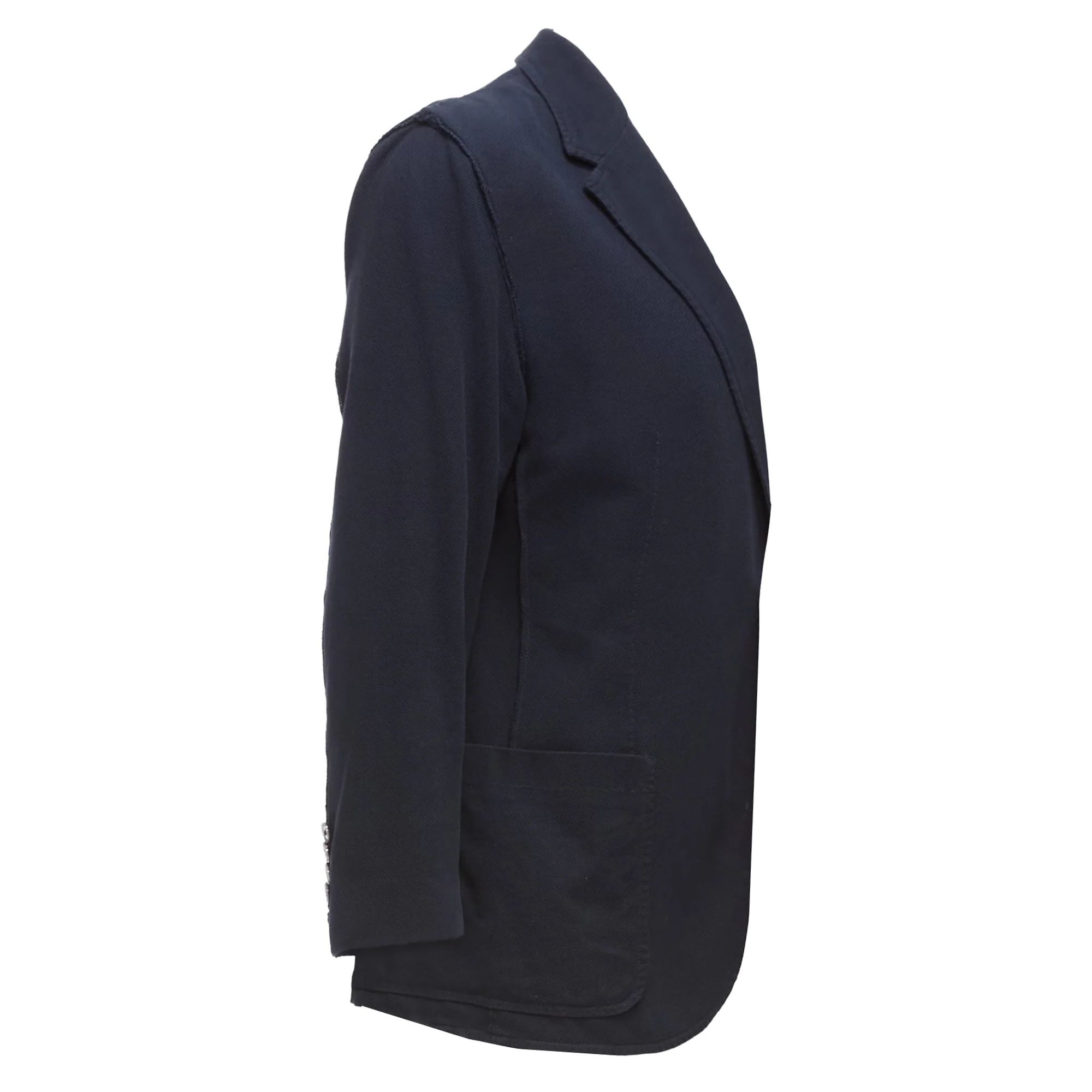 Men's Lanvin Waffle Cotton Inside Out Seams Blazer Jacket - Image 3