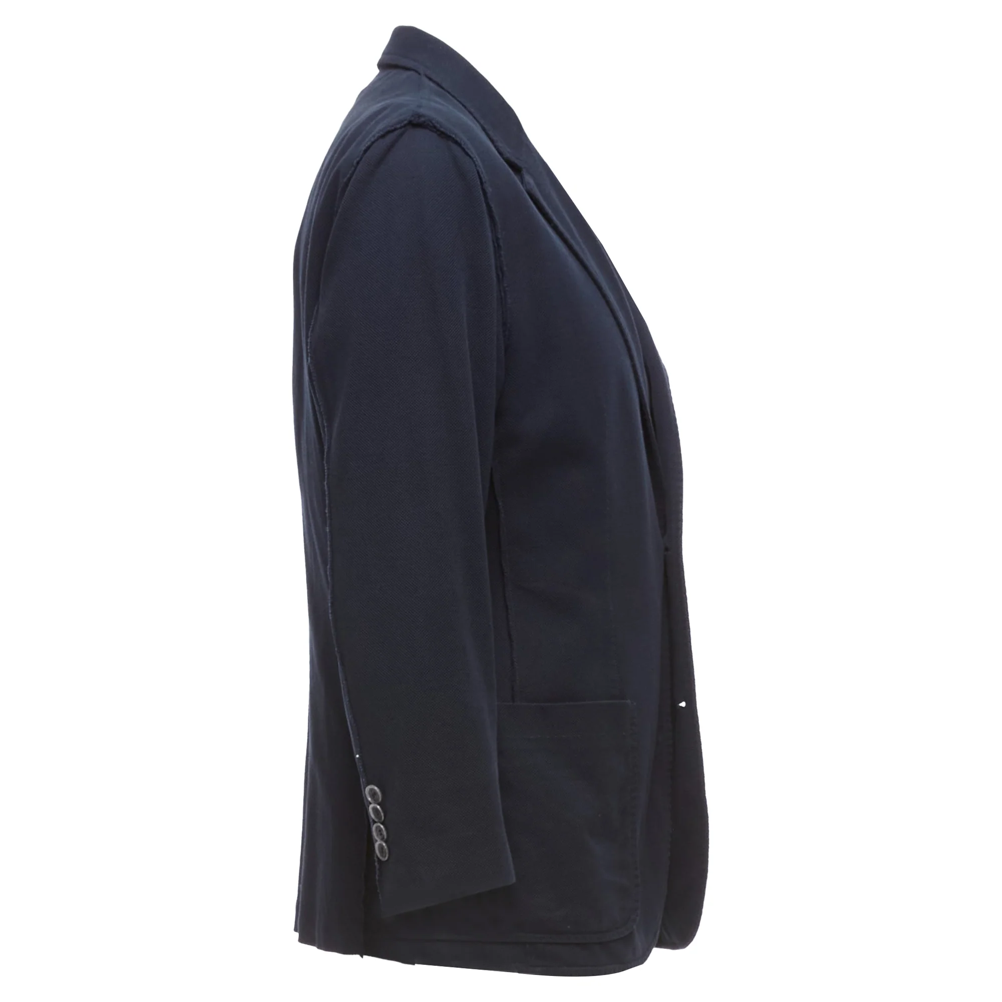 Men's Lanvin Waffle Cotton Inside Out Seams Blazer Jacket - Image 4