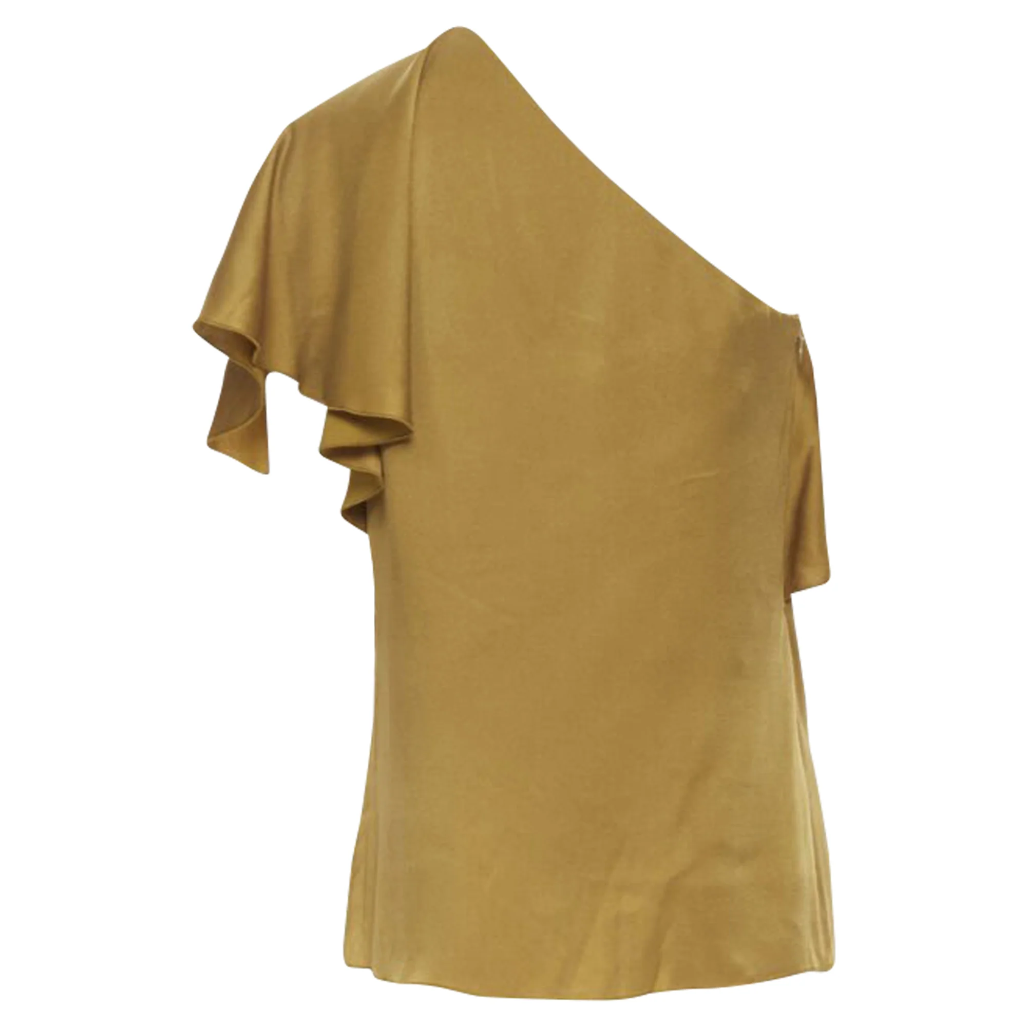 Women's Lanvin Alber Elbaz acetate layer one shoulder evening top - Image 4