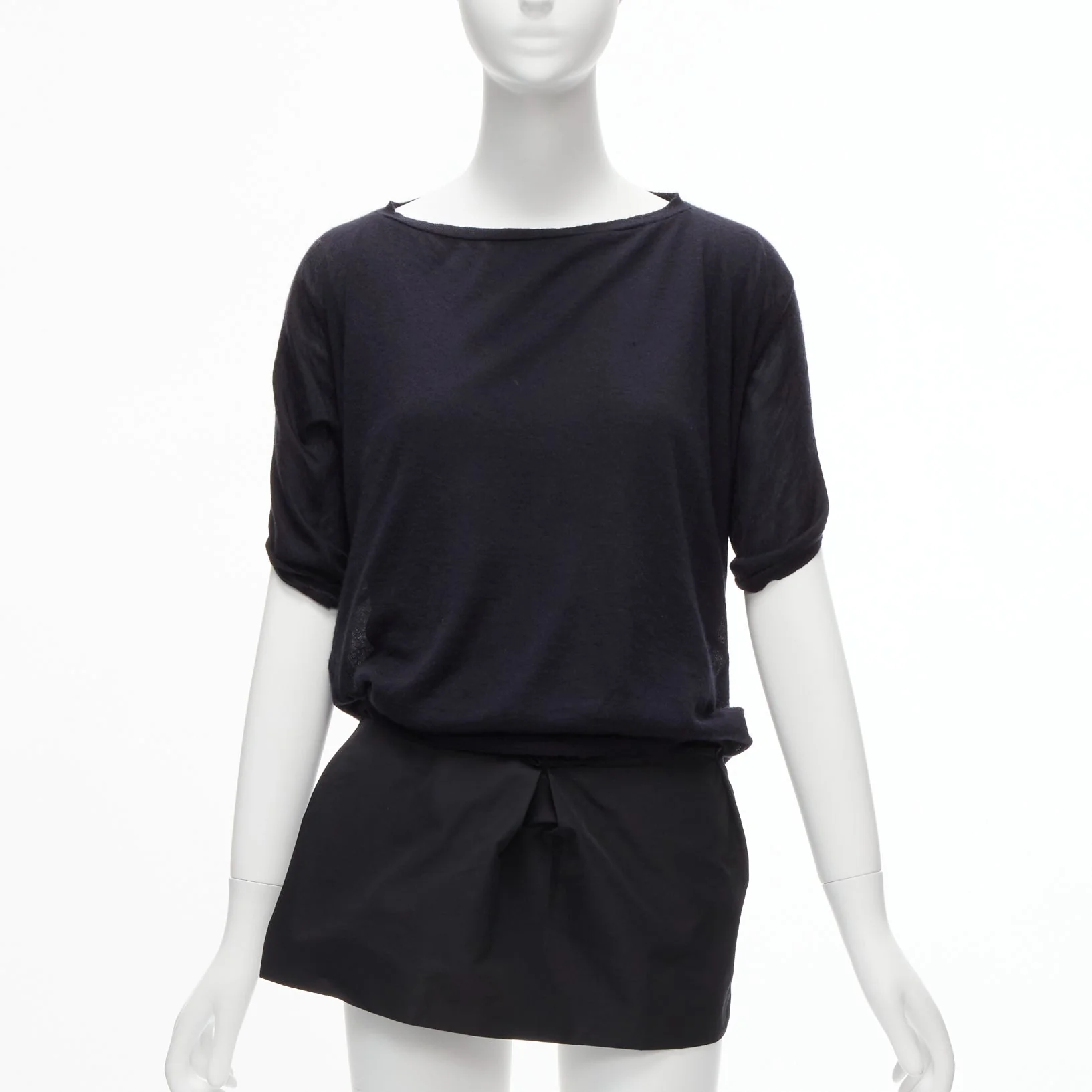 Women's Lanvin cashmere silk layer tunic top - Image 7