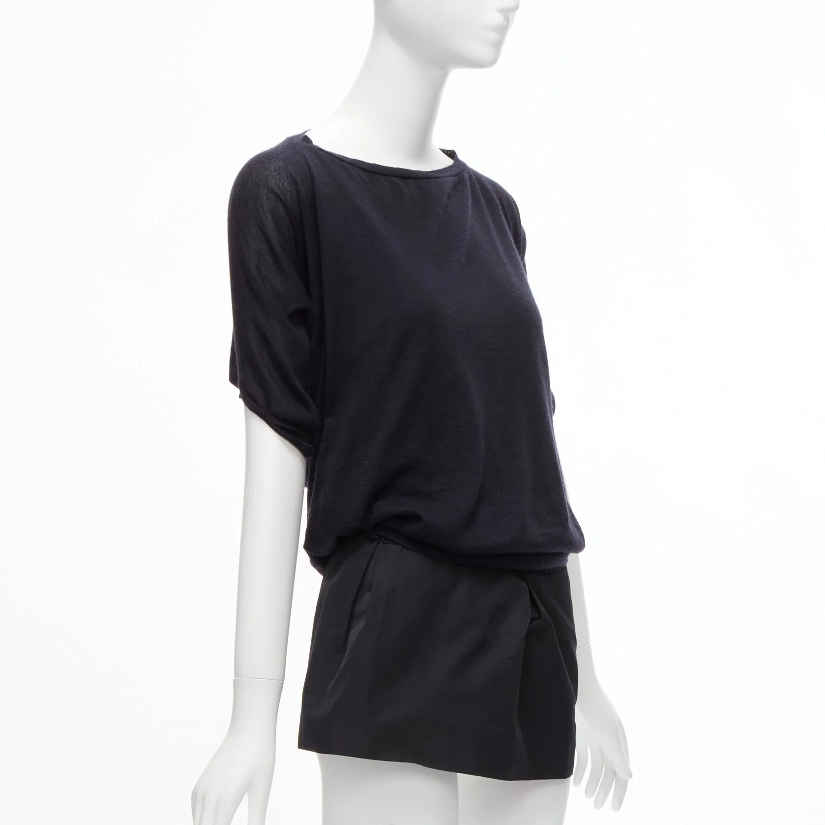 Women's Lanvin cashmere silk layer tunic top - Image 9