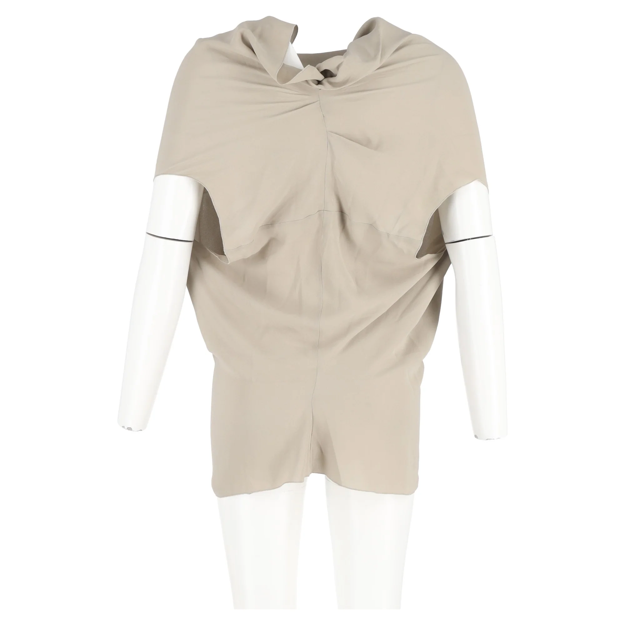 Women's Lanvin Crewneck Blouse in Beige Polyester - Image 6