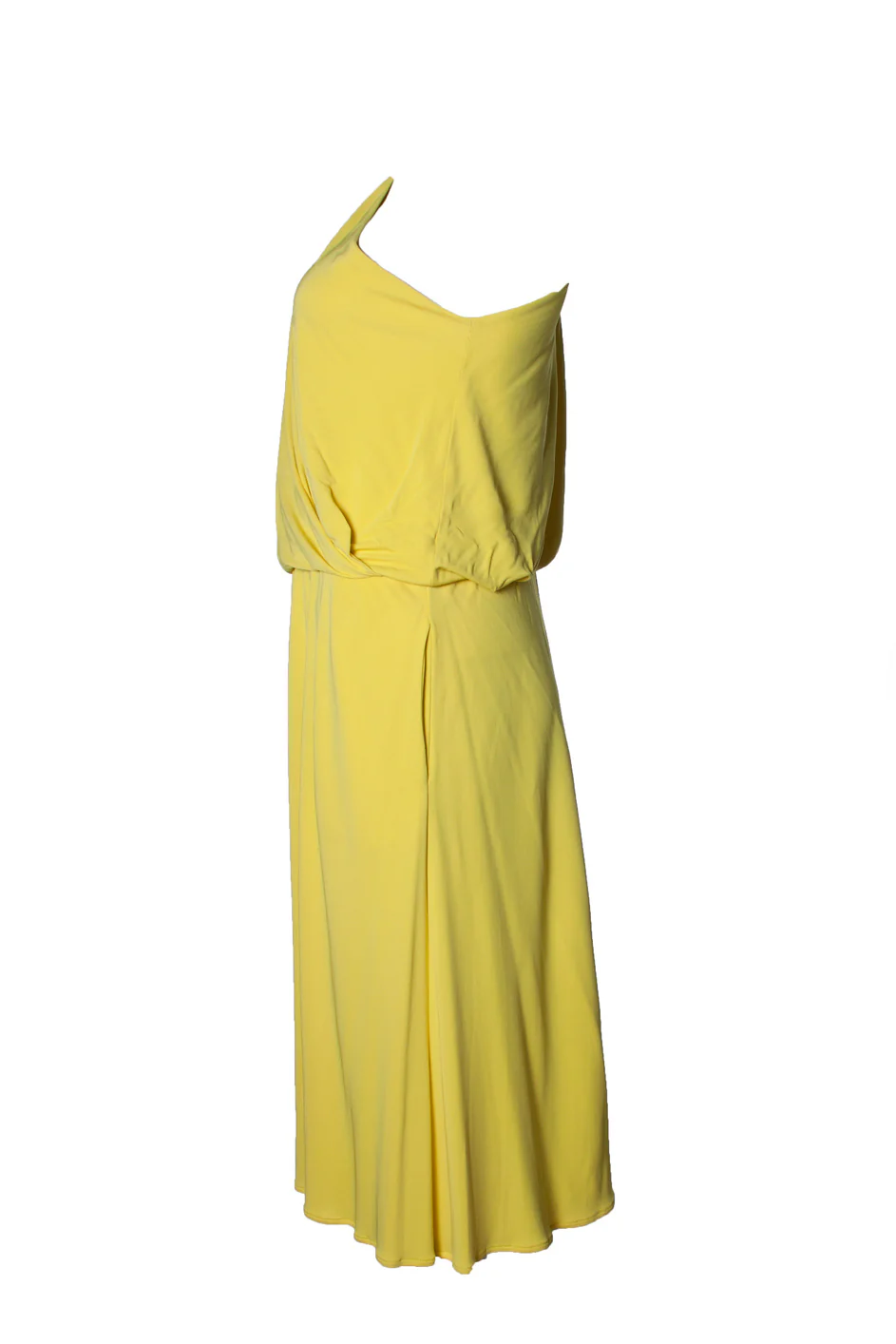 Women's Lanvin draped one shoulder dress in yellow - Image 2