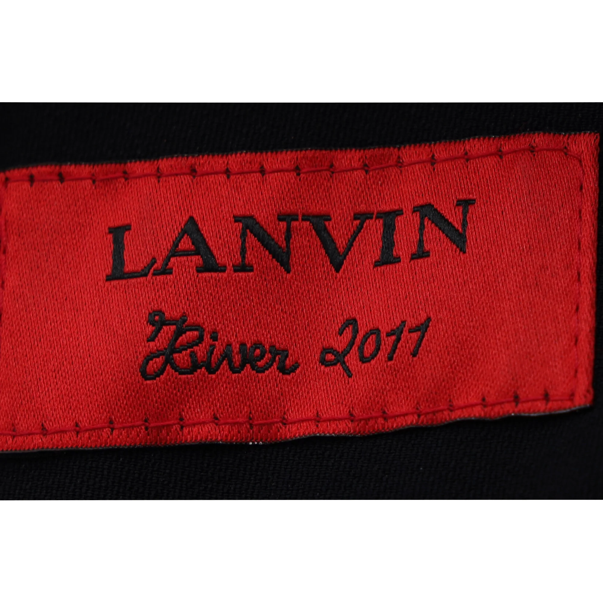 Women's Lanvin Hardware Detail Mini Dress in Navy Blue Viscose - Image 8