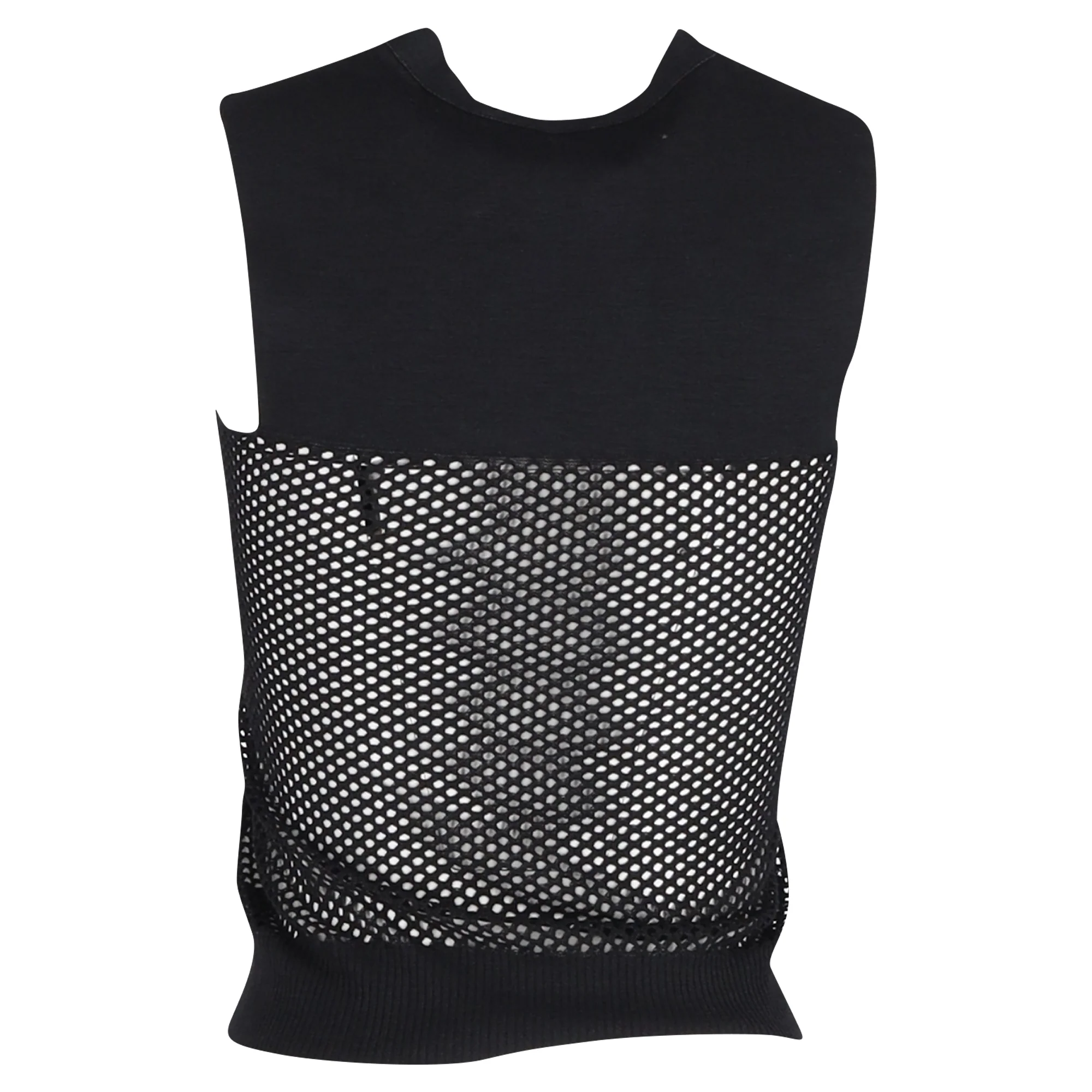 Women's Lanvin Mesh Top in Black Cotton - Image 3