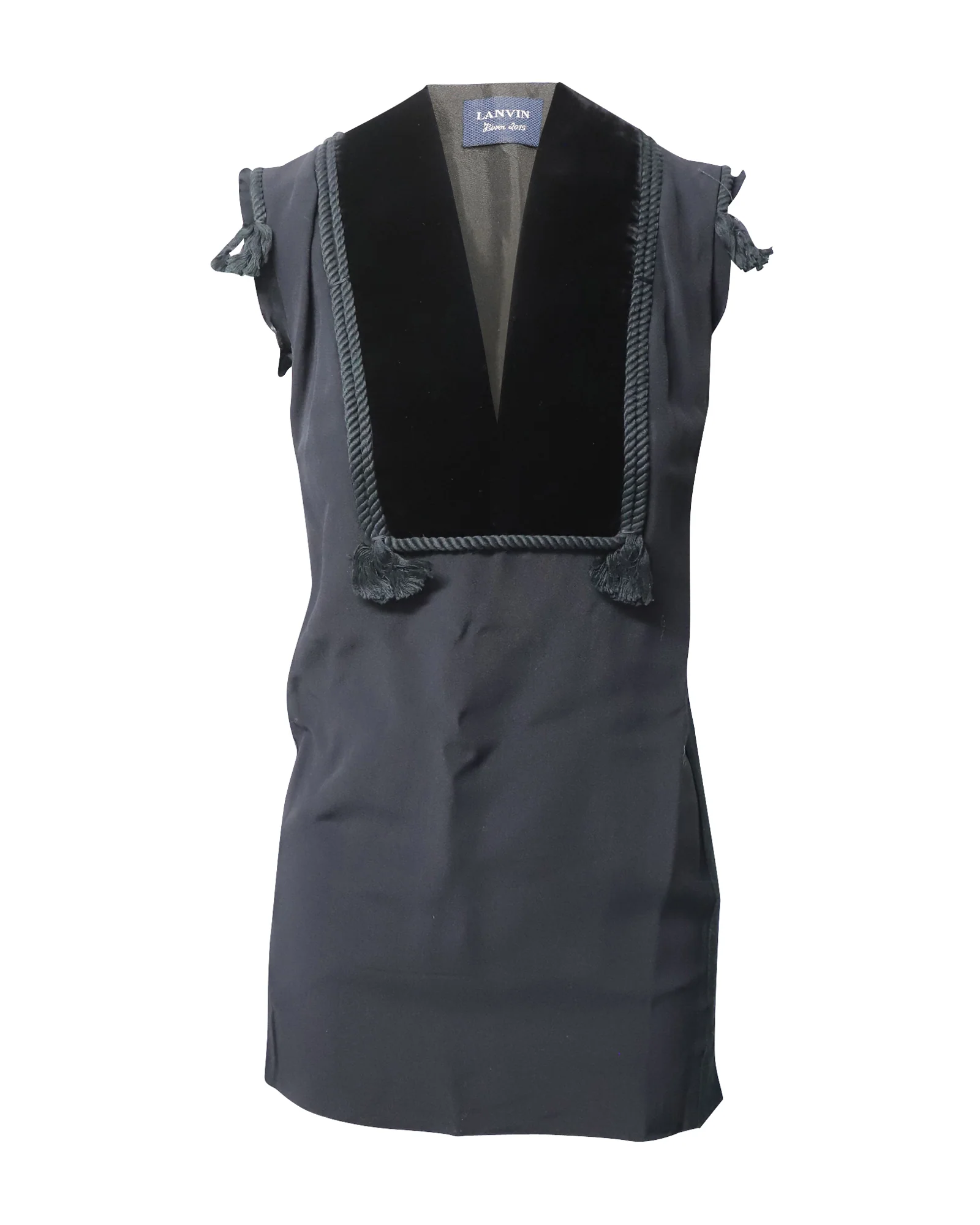 Women's Lanvin Mini Dress in Grey Viscose - Image 9