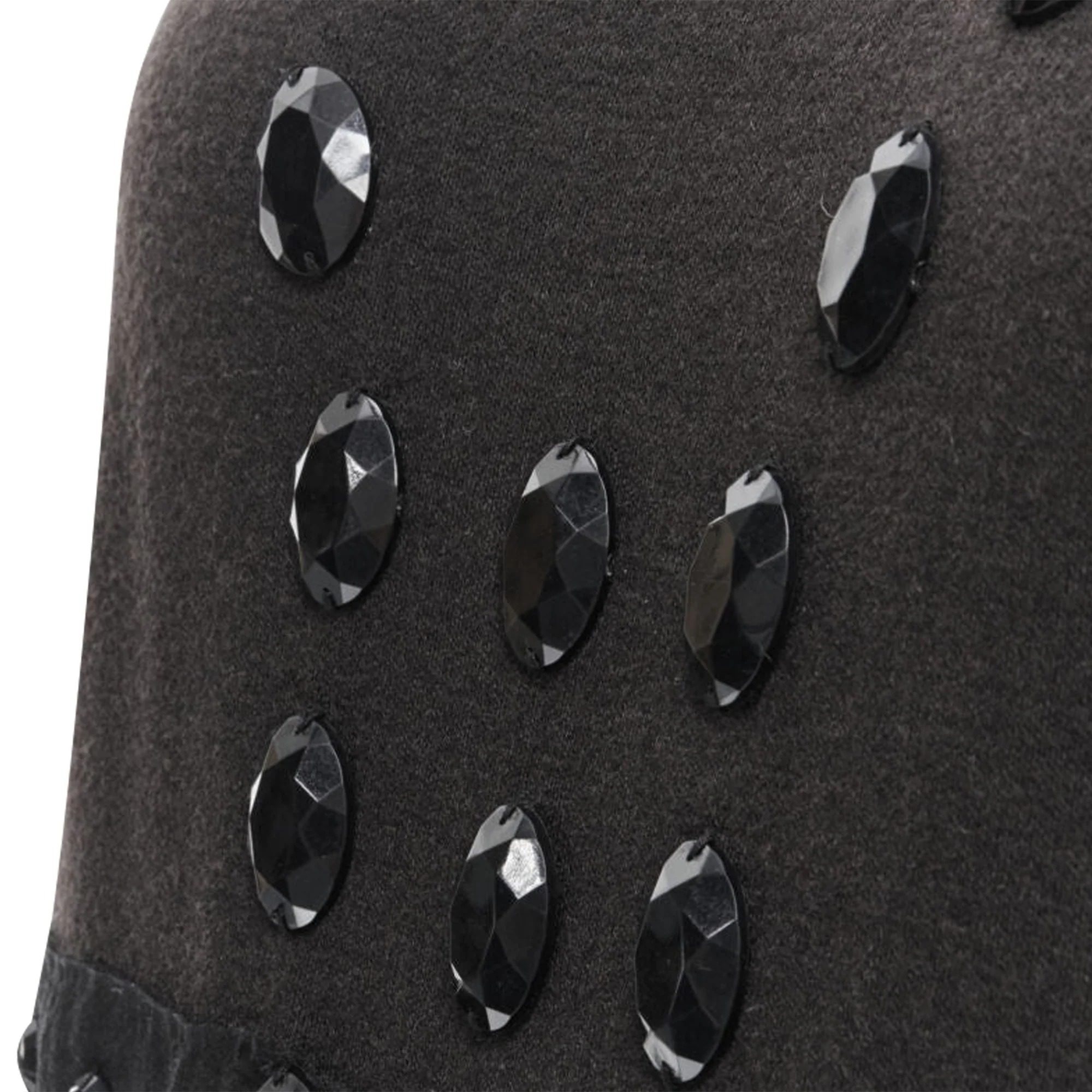 Women's Lanvin wool jewel embellished sheath dress - Image 2