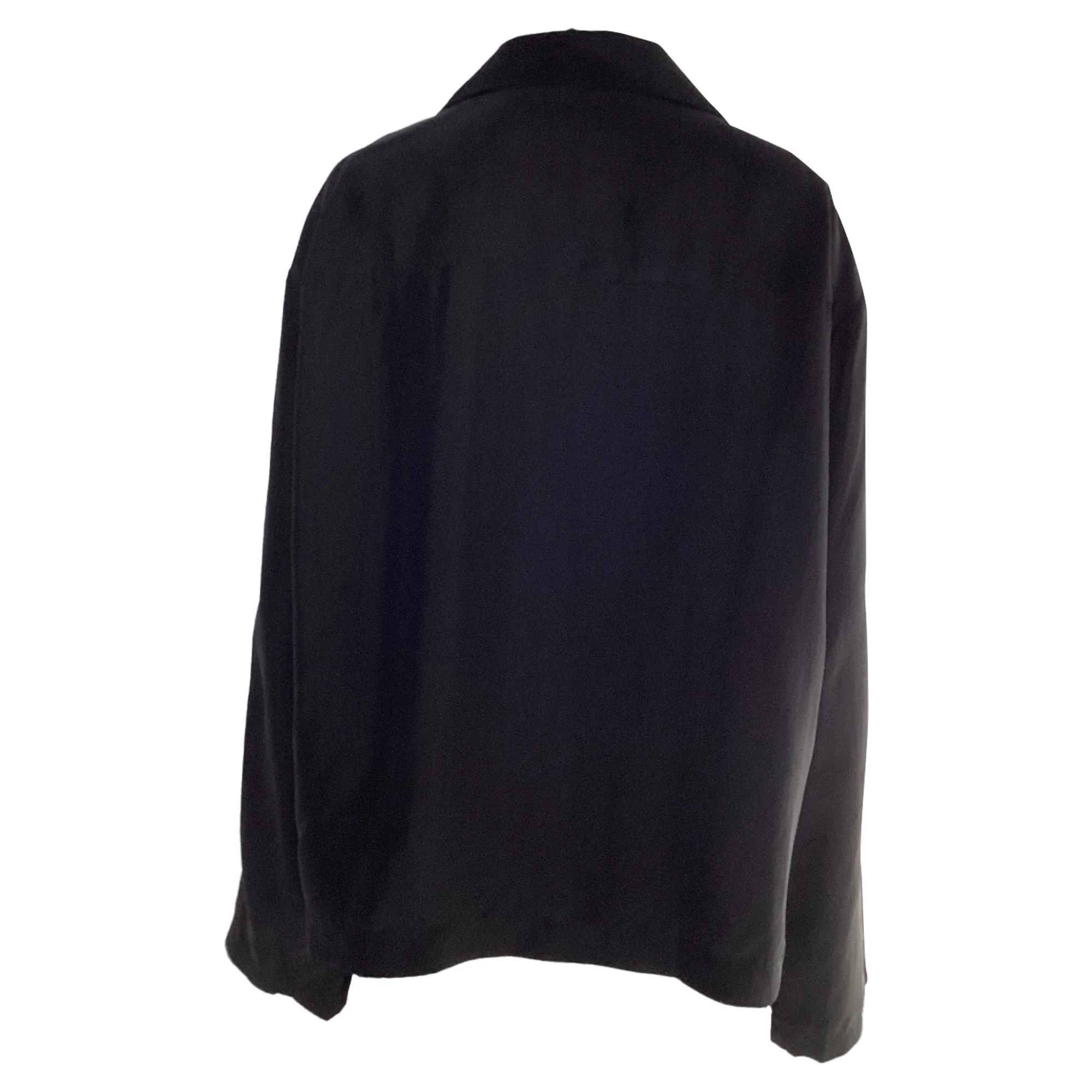 Women's  Loewe Button-Down Shirt in Black Silk - Image 3