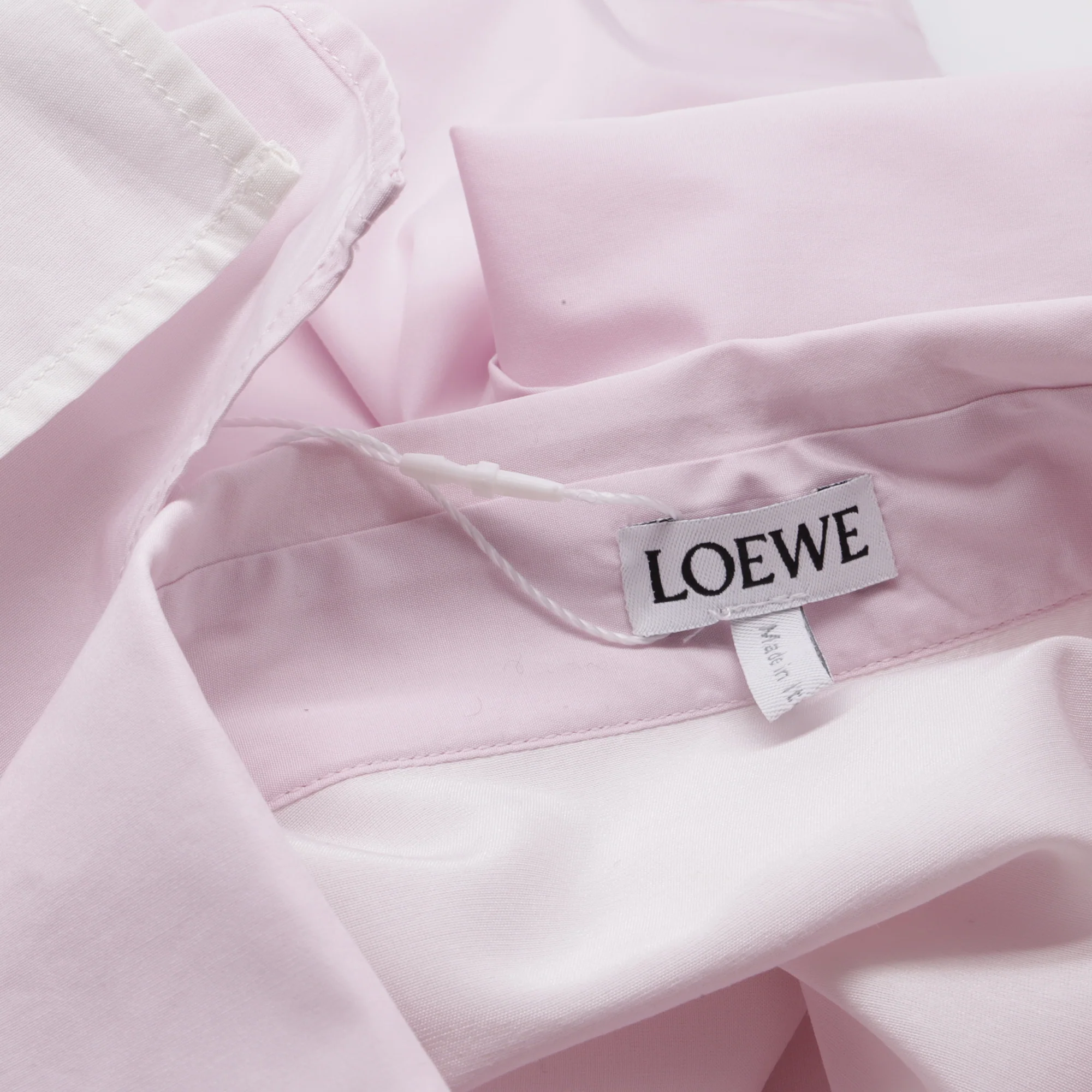 Women's Loewe Button-Front Shirt in Pink Cotton - Image 5
