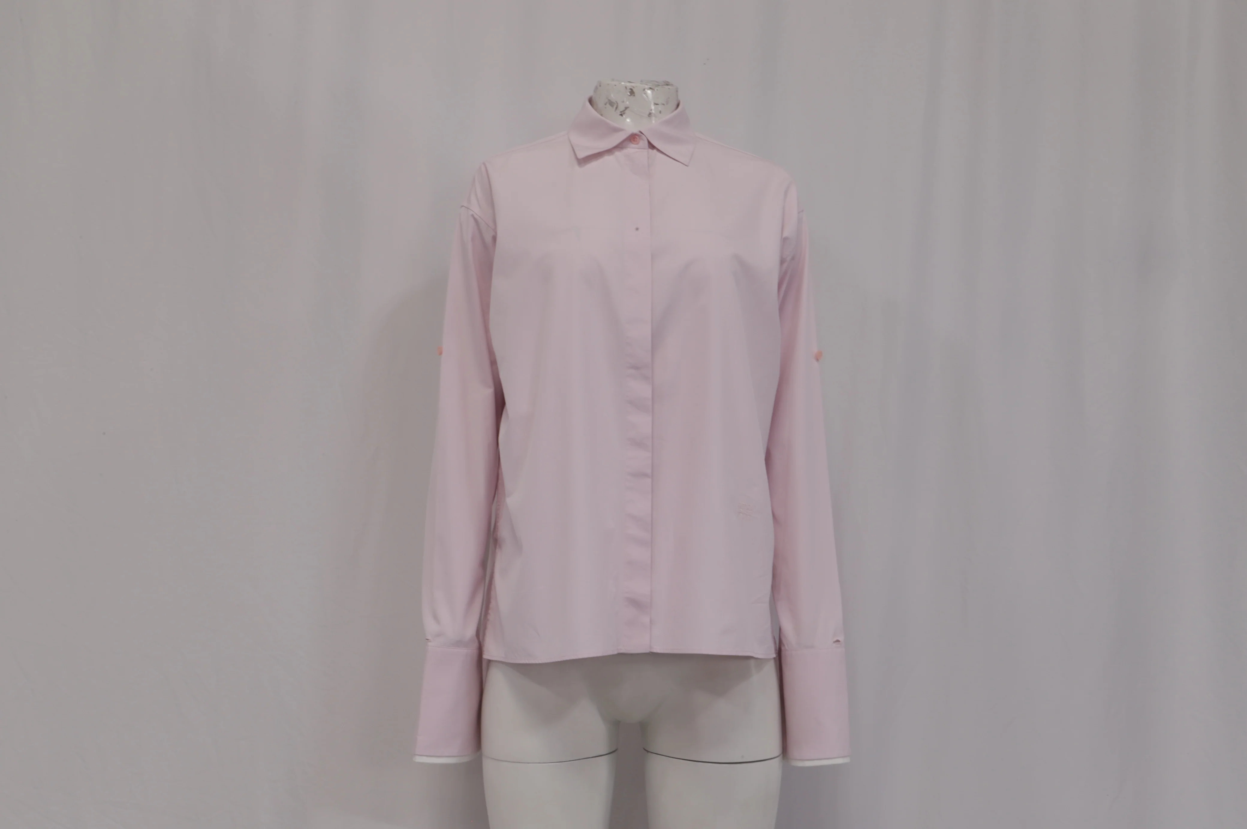 Women's Loewe Button-Front Shirt in Pink Cotton - Image 7